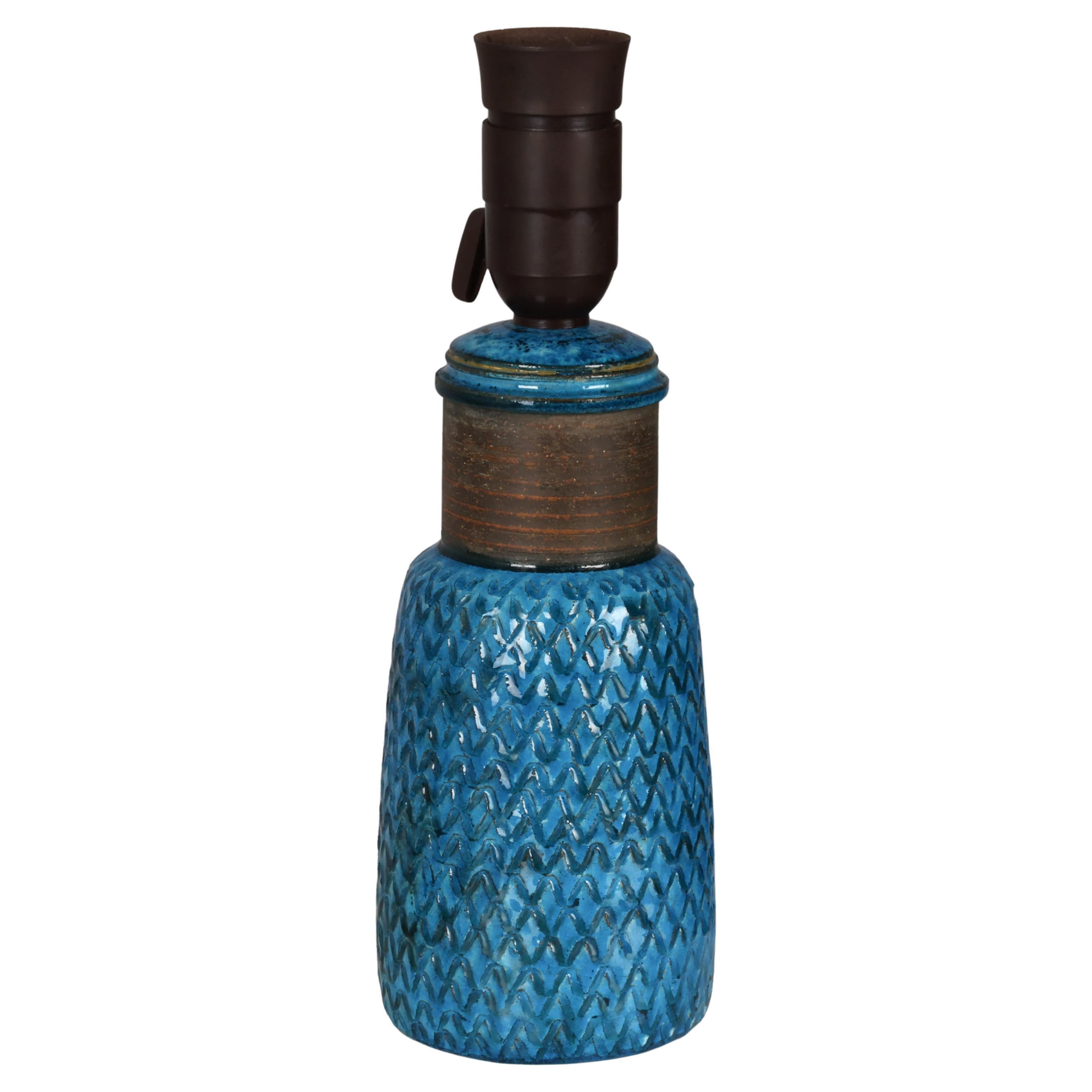 Nils Kahler table lamp ceramic Herman A. Kähler, Denmark, 1960 signed