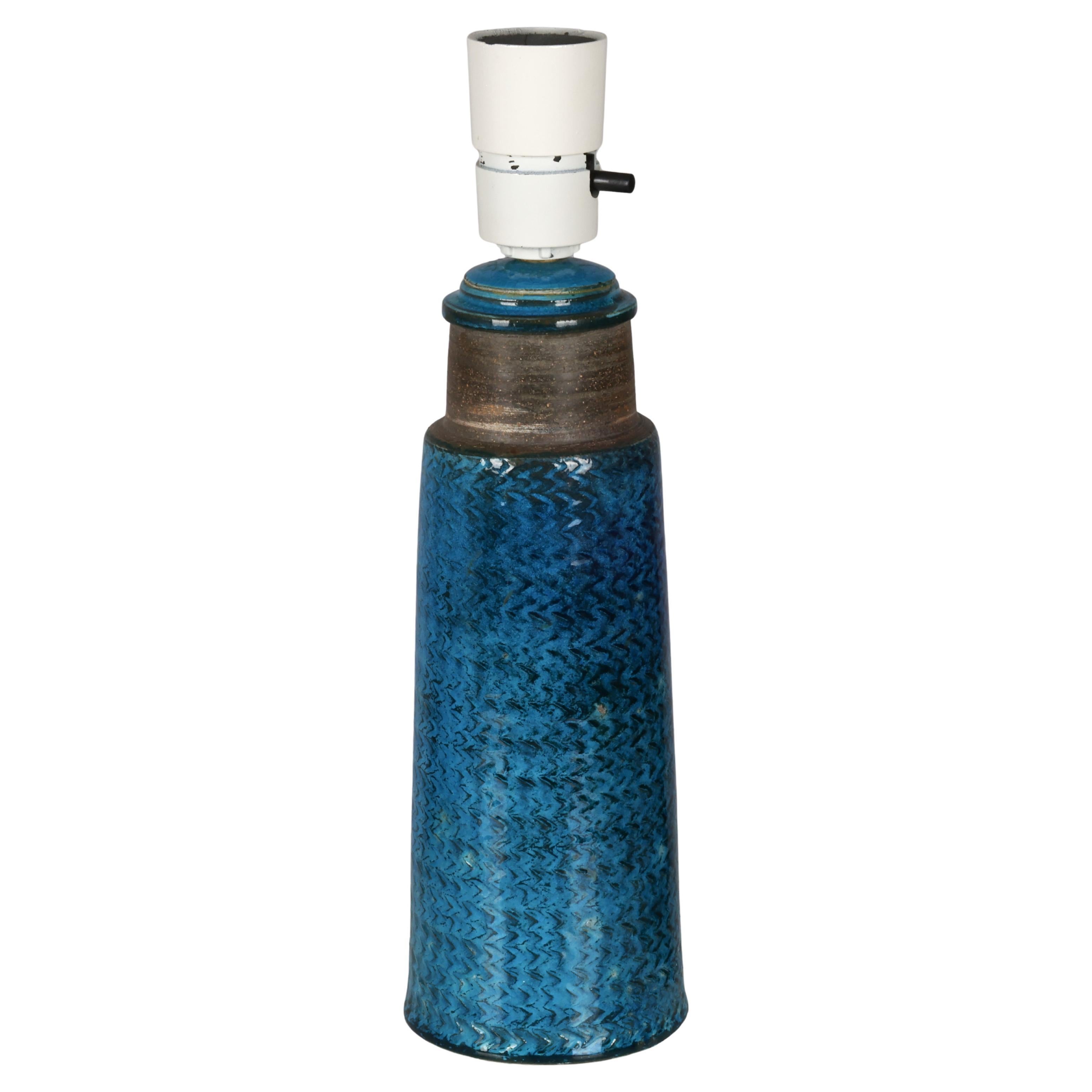 Nils Kahler table lamp ceramic Herman A. Kähler, Denmark, 1960 signed