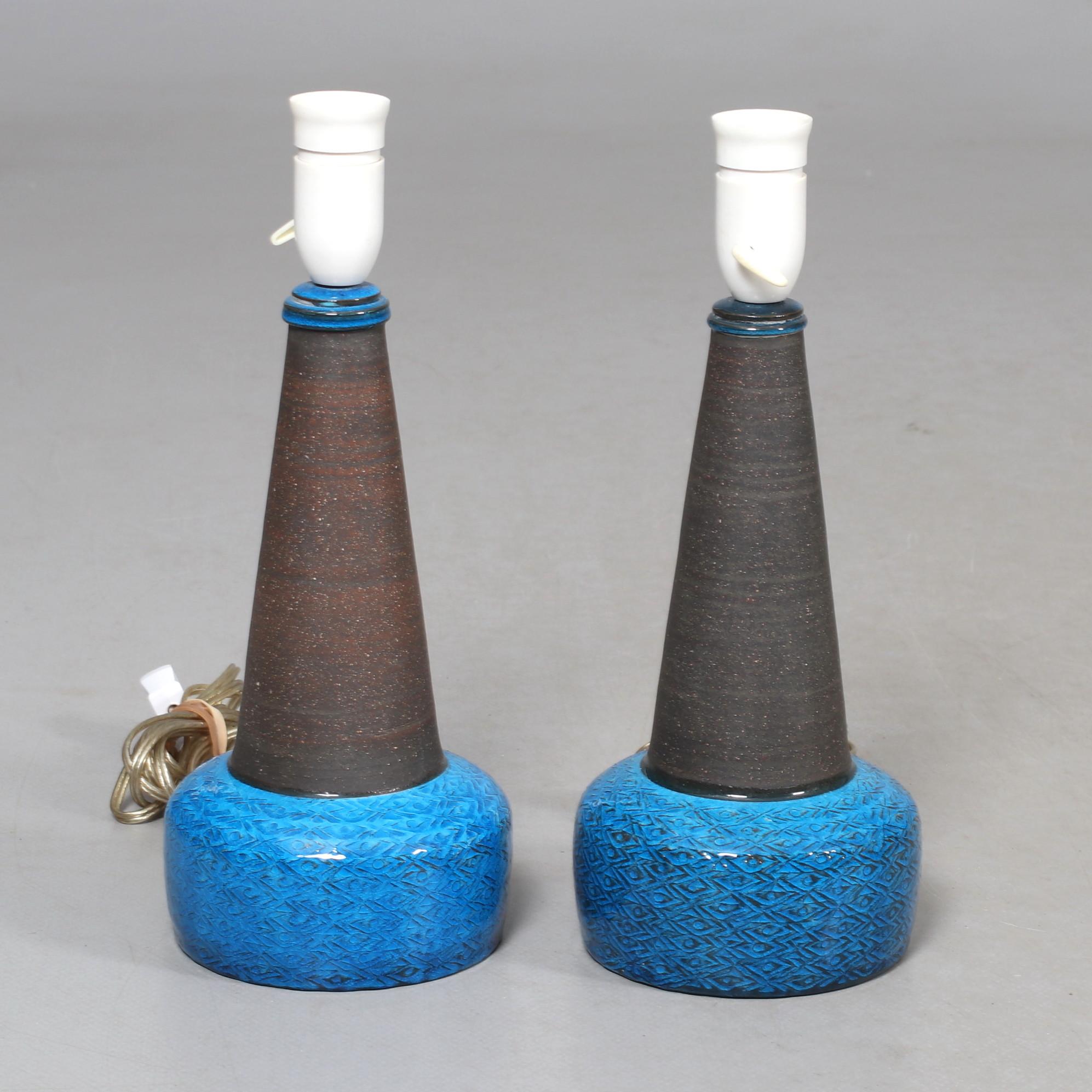 Lampes de table en céramique Nils Kählert, Danemark, années 1960 Bon état - En vente à Paris, FR