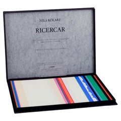 Nils Kölare, listed Swedish artist. "Ricercar" four serigraphs in a portfolio