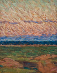 Pointillist Landscape View from Öland, Sweden