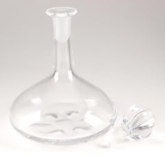 Nils Landberg For Orrefors Crystal Ship Decanter 4200-731