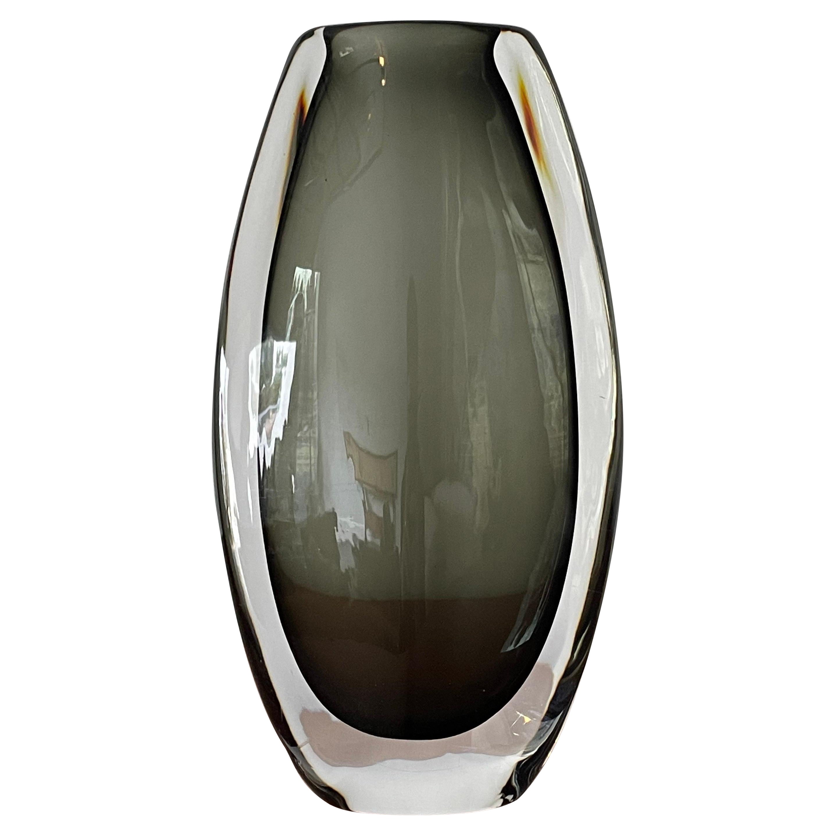 Vase Sommerso de Nils Landberg pour Orrefors