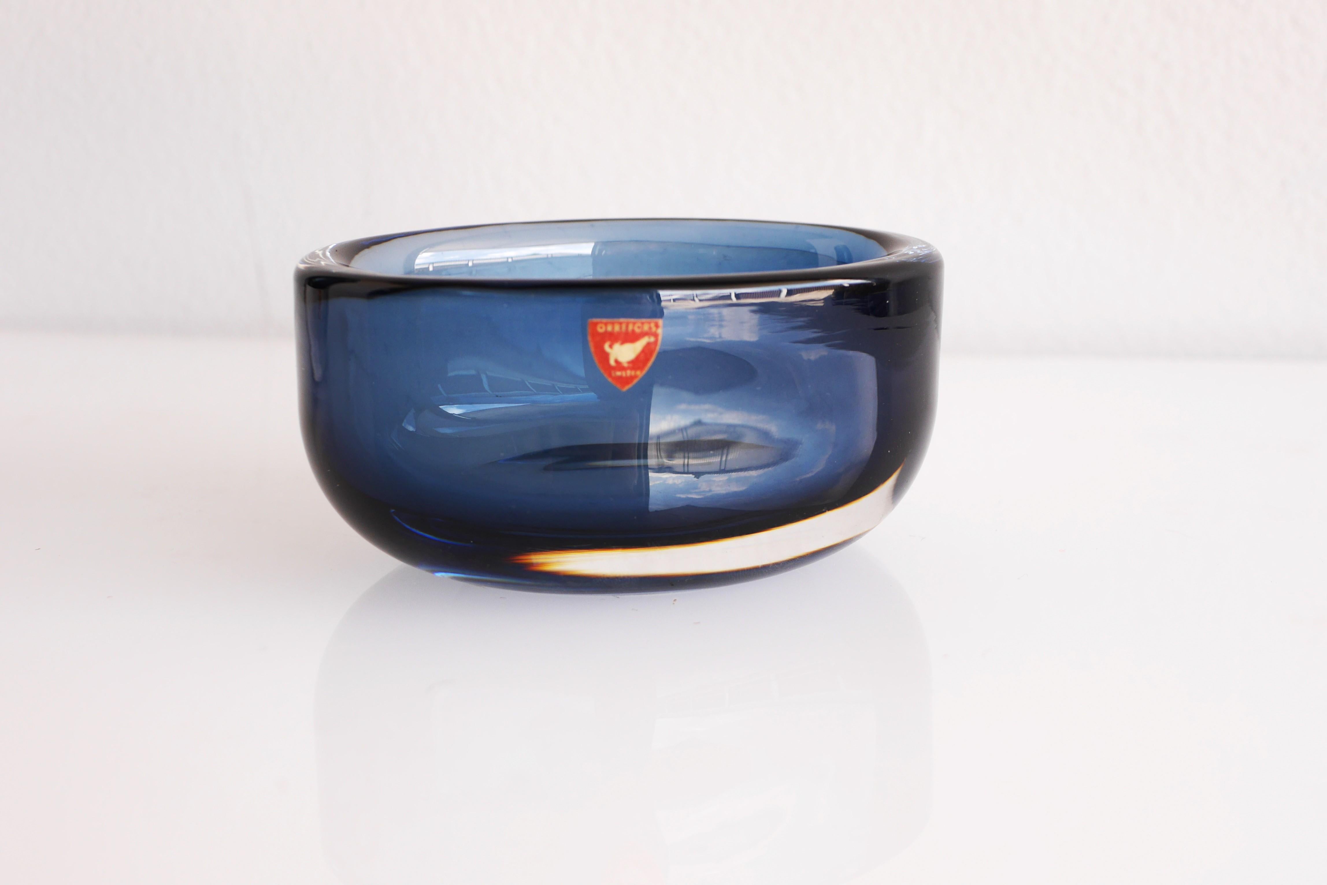 Nils Landberg Glass Vase and Bowl 