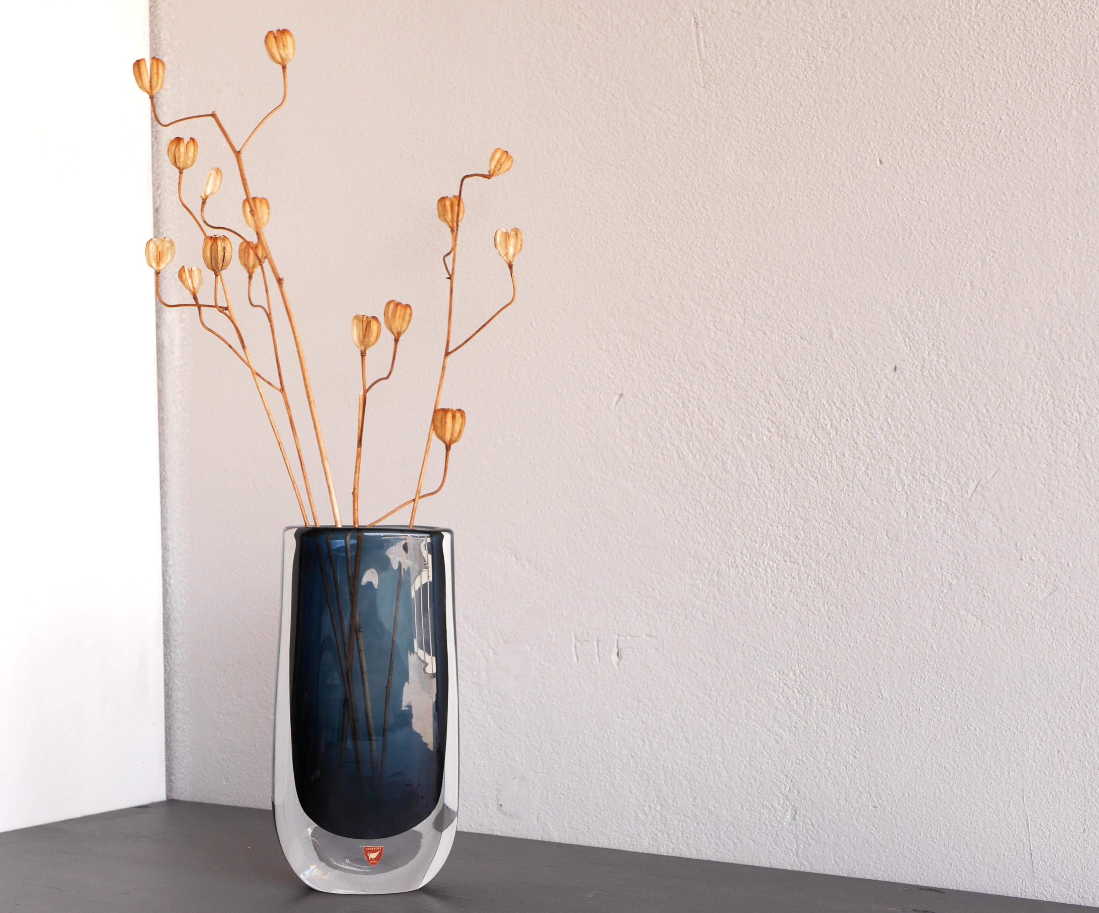 Nils Landberg Glass Vase and Bowl 