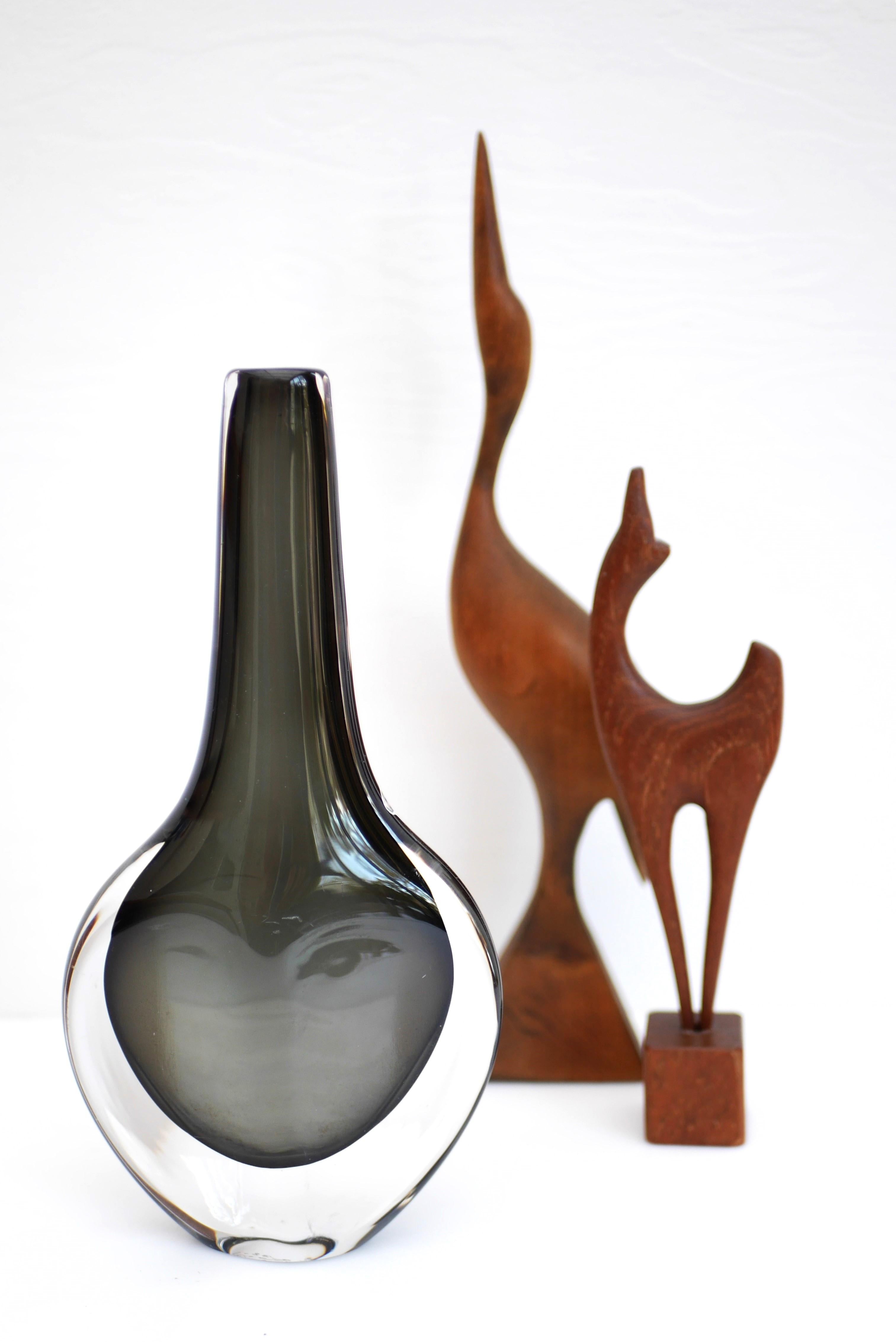 Mid-Century Modern Vase Dusk de Nils Landberg pour Orrefors, Suède en vente