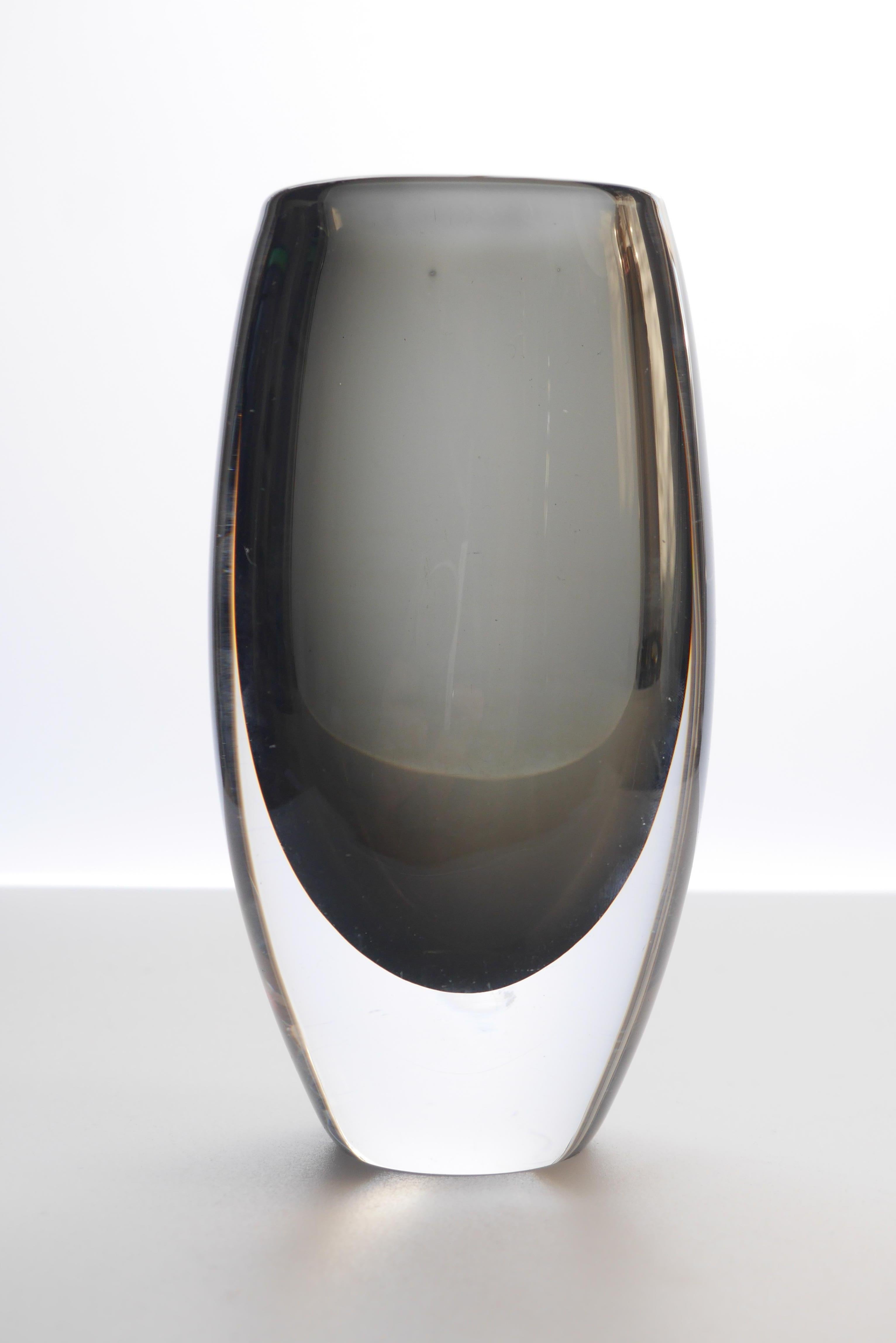 Hand-Crafted Nils Landberg Glass Vase for Orrefors