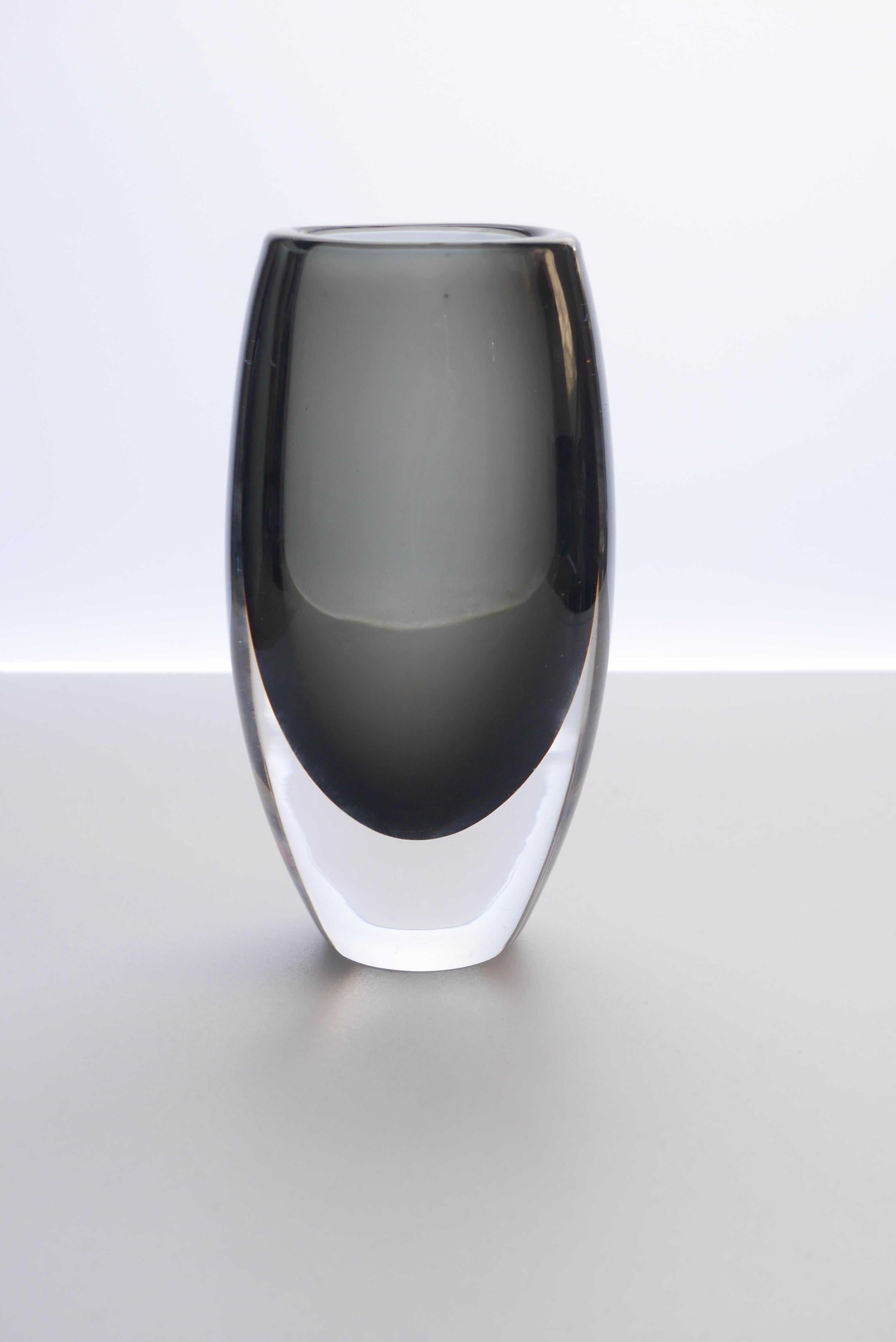 Mid-20th Century Nils Landberg Glass Vase for Orrefors