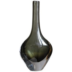 Nils Landberg, Organic Vase, Blown Glass in Sommerso Technique, Orrefors, 1950s