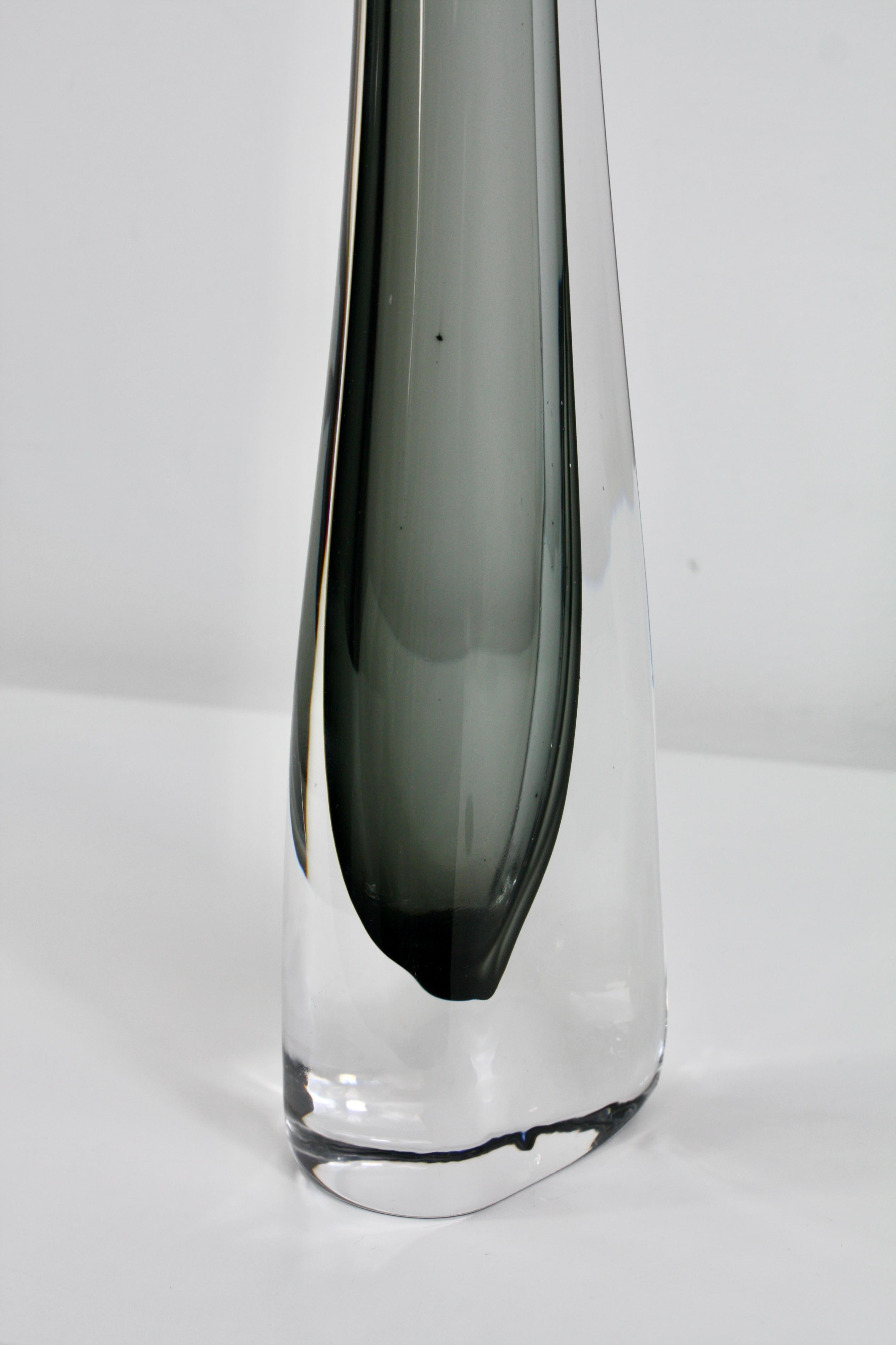 Vaso in vetro Sommerso di Nils Landberg Orrefors Sweden, anni '50 in vendita 3