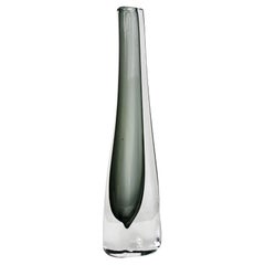Nils Landberg Orrefors Sweden Sommerso Glass Vase, 1950's