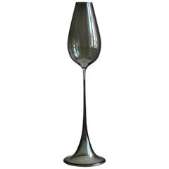 Nils Landberg, Rare "Tulip Glass" Vase, Blown Glass, Orrefors, 1950s