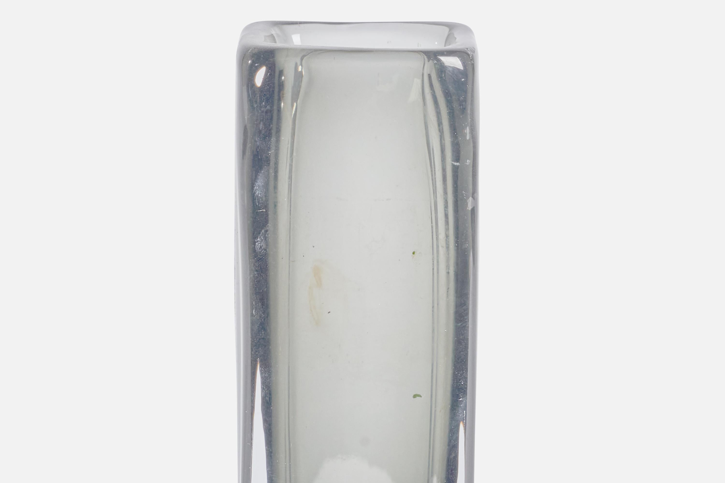 Swedish Nils Landberg, Sommerso Vase, Glass, Sweden, 1950s For Sale