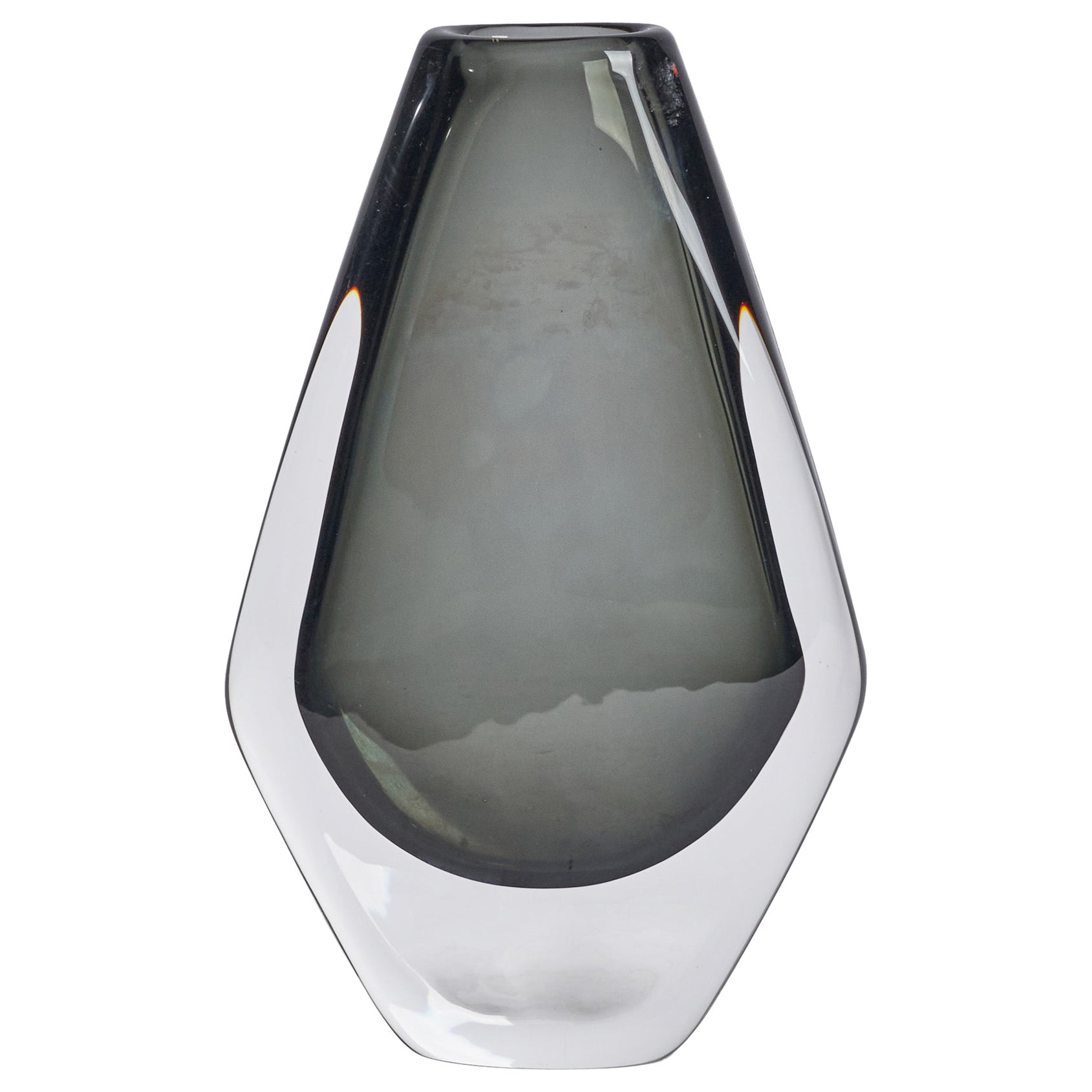 Nils Landberg, Sommerso Vase, Glass, Sweden, 1950s
