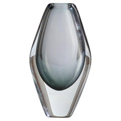 Nils Landberg, Sommerso Vase, Glass, Sweden, 1950s
