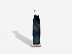 Nils Landberg, Swedish Modern, Blue Tinted Glass, Table Lamp, Sweden, 1960s