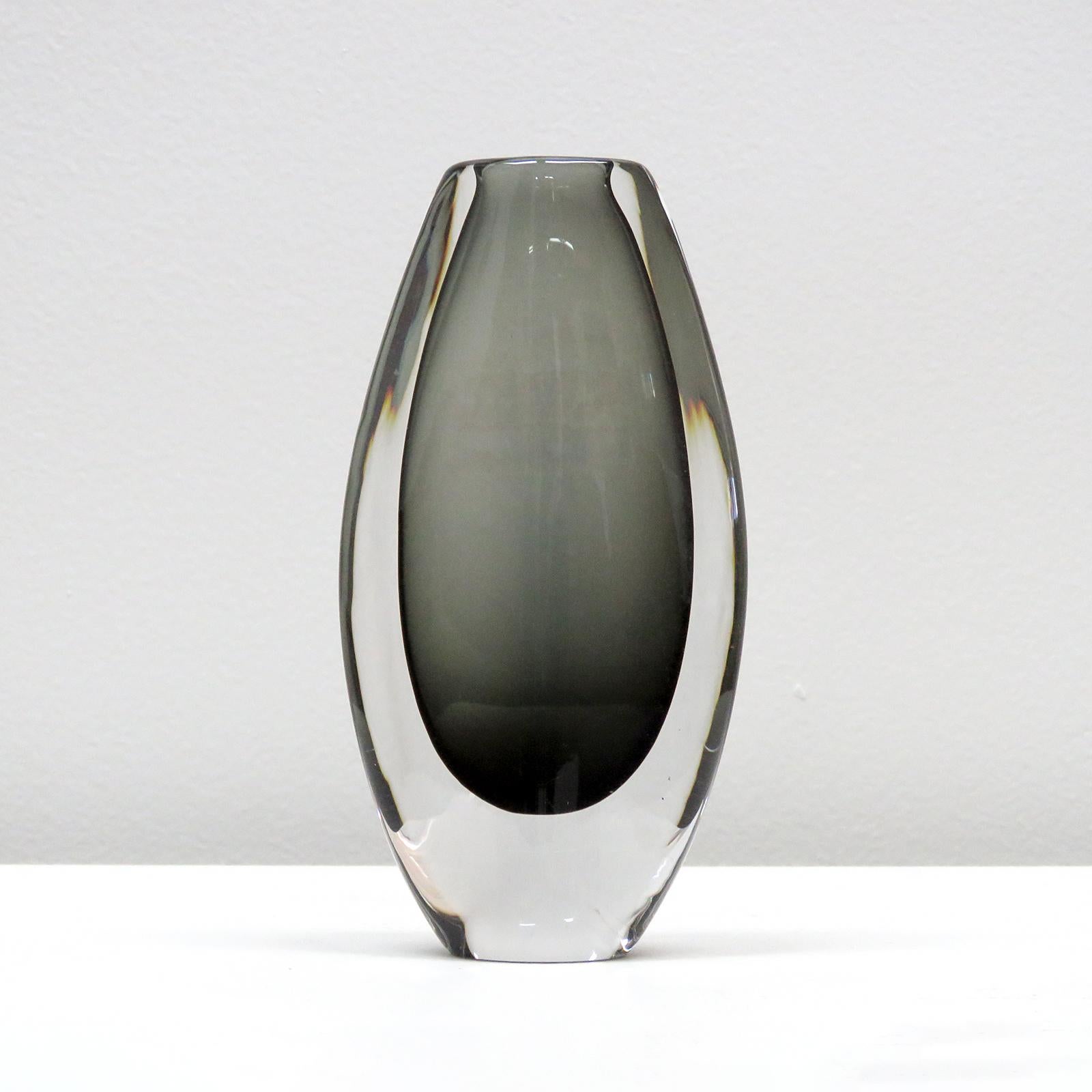 Swedish Nils Landberg Vase for Orrefors, 1965 For Sale