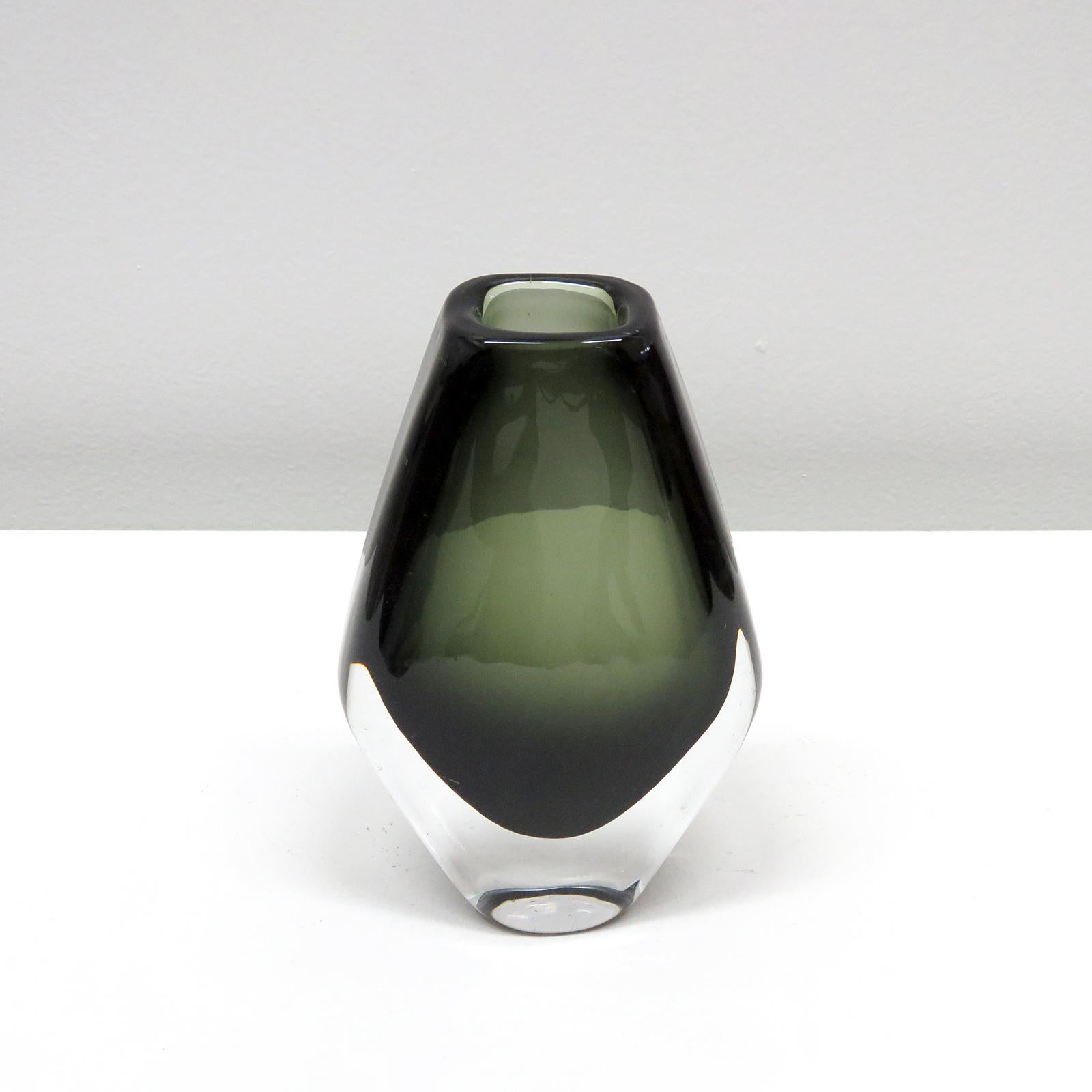Swedish Nils Landberg Vase for Orrefors, 1965 For Sale