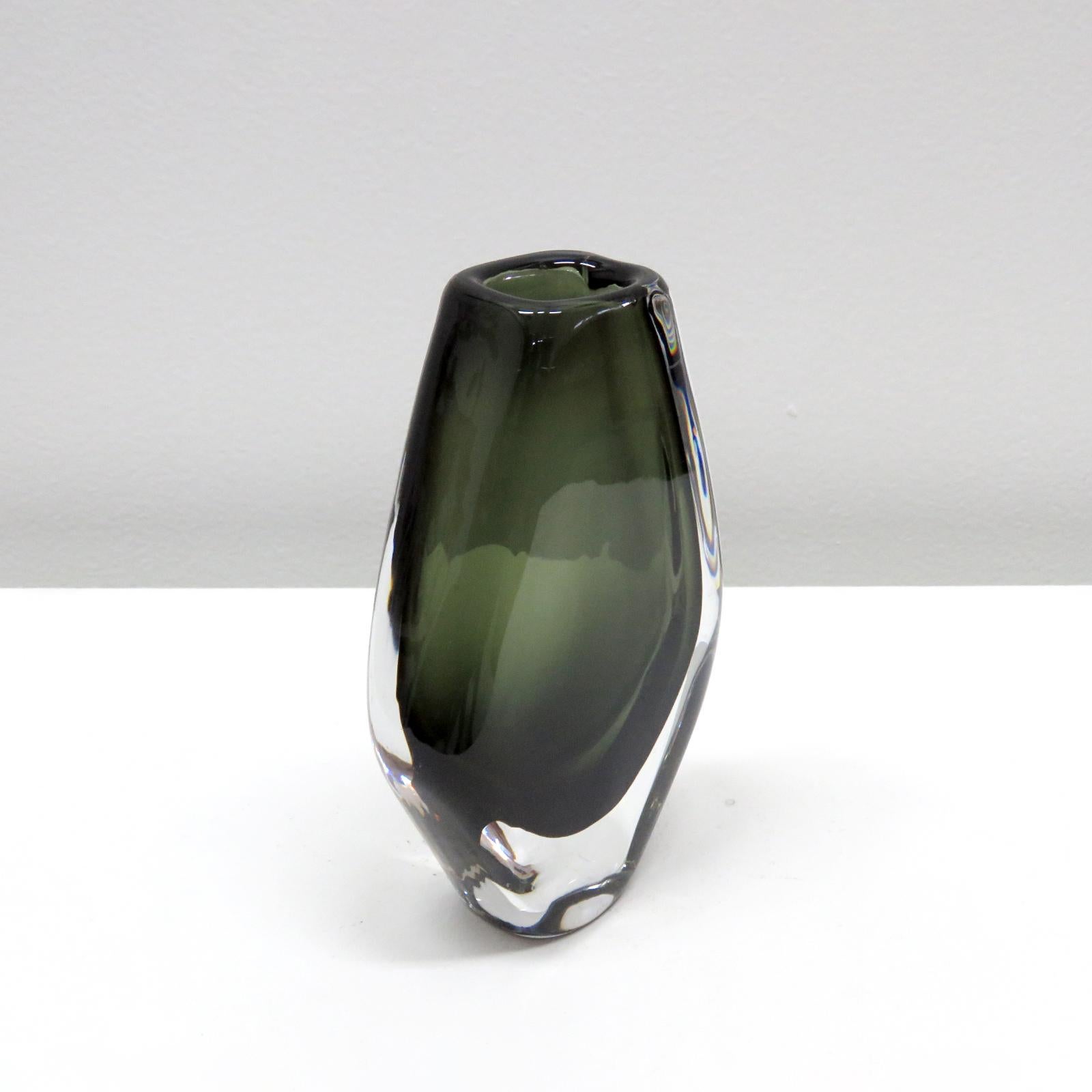 Mid-20th Century Nils Landberg Vase for Orrefors, 1965 For Sale