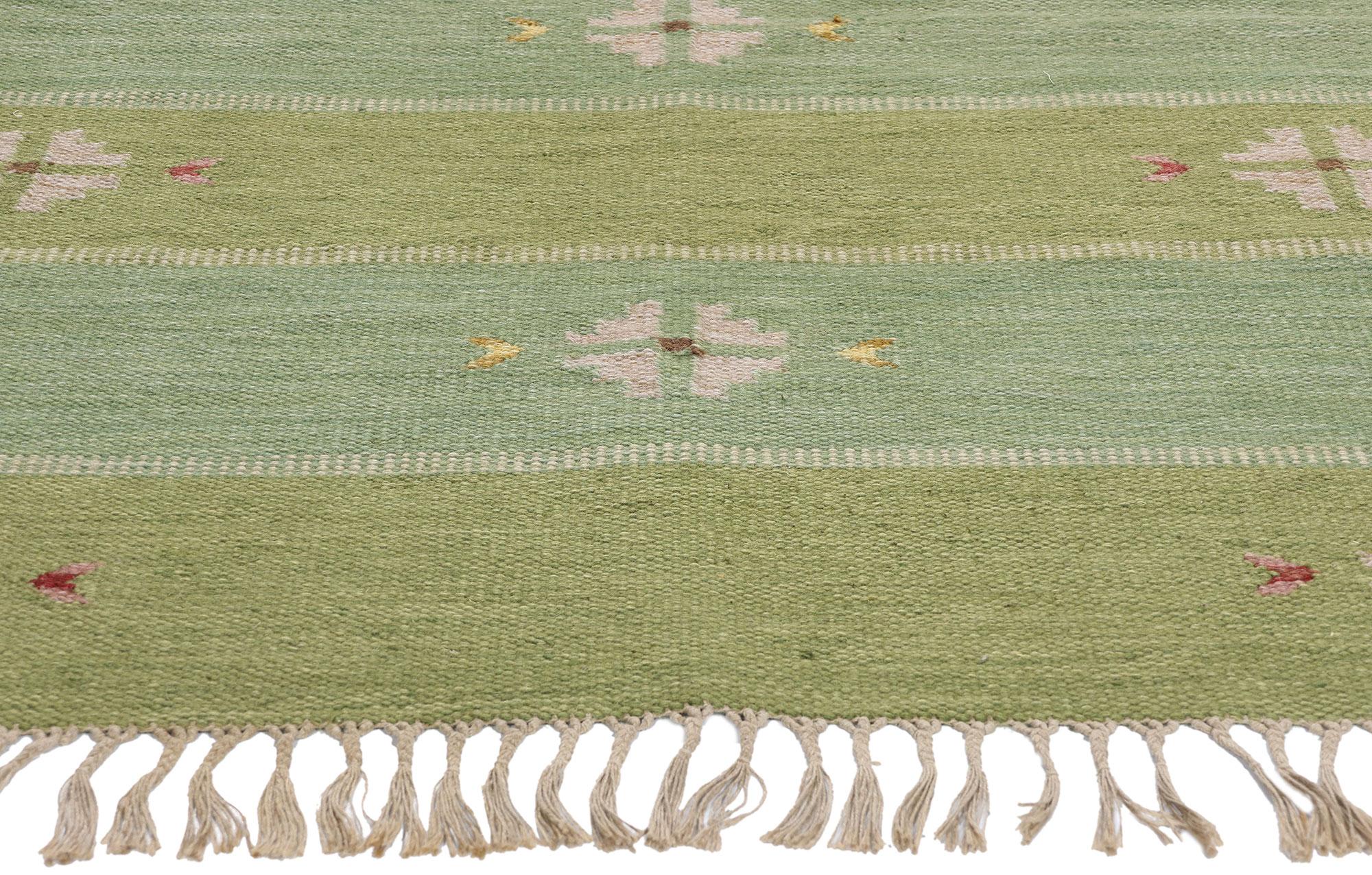 Svedese Tappeto Röllakan vintage svedese Greene & Greene scandinavo di Nils Nilsson, 04'09 x 06'09 in vendita