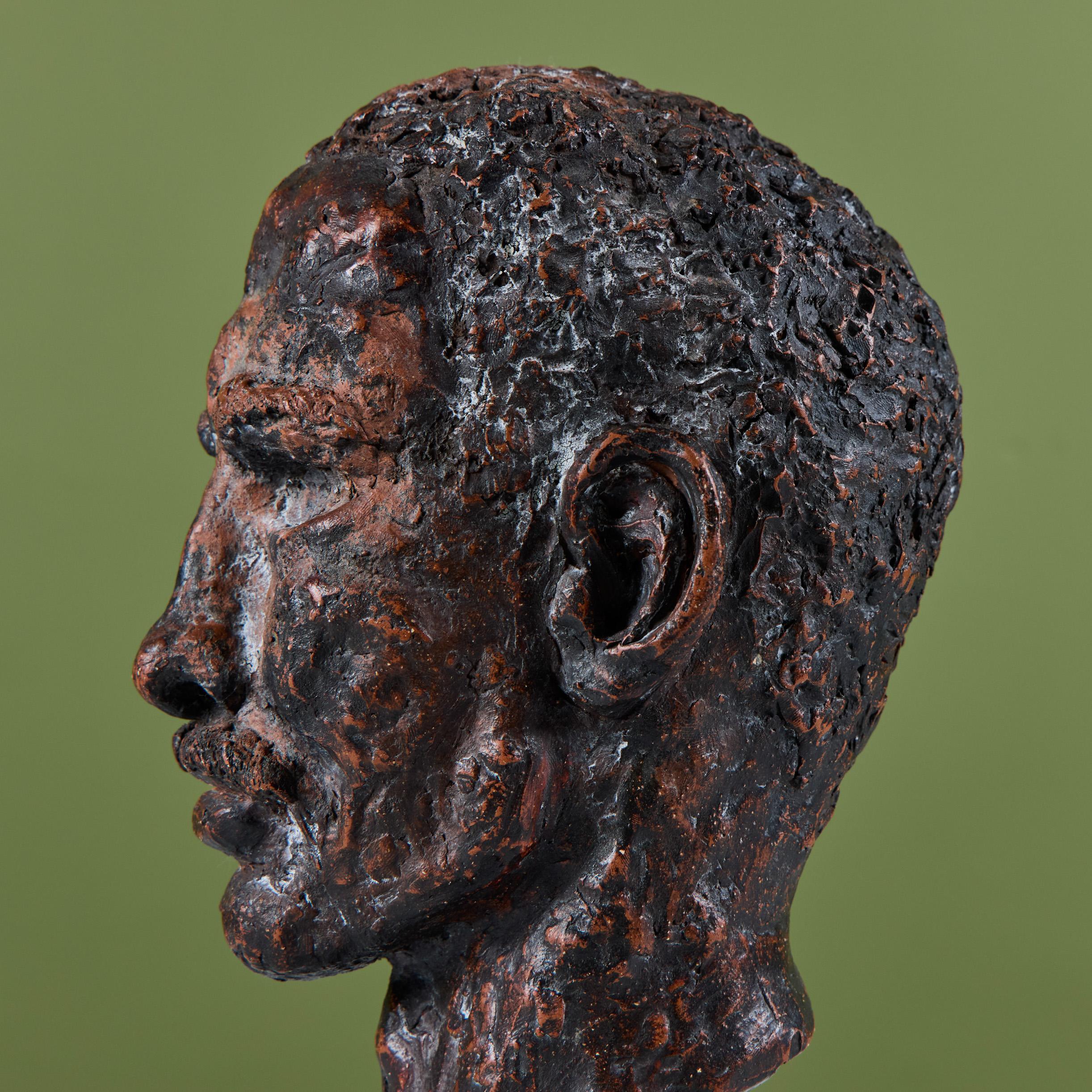Busto in gesso in stile Nils Sjogren in vendita 3