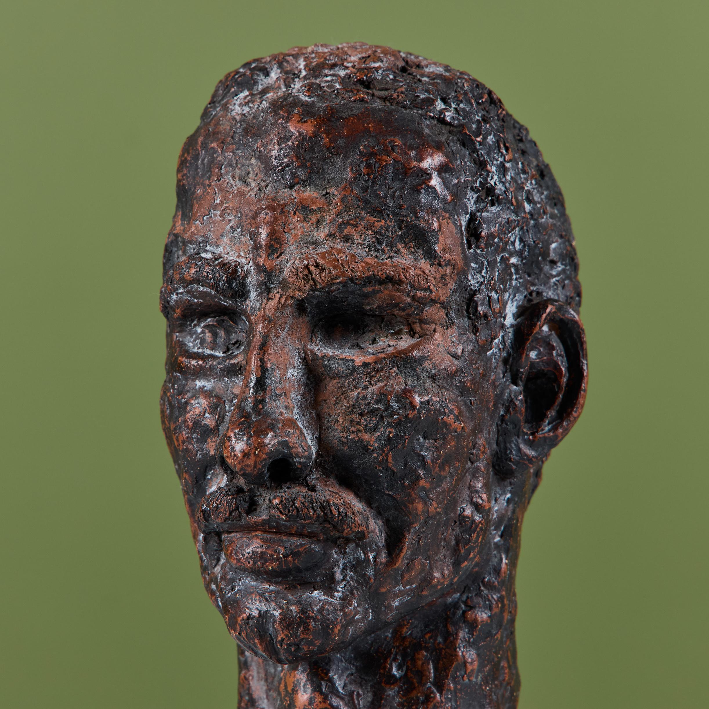 Busto in gesso in stile Nils Sjogren in vendita 4