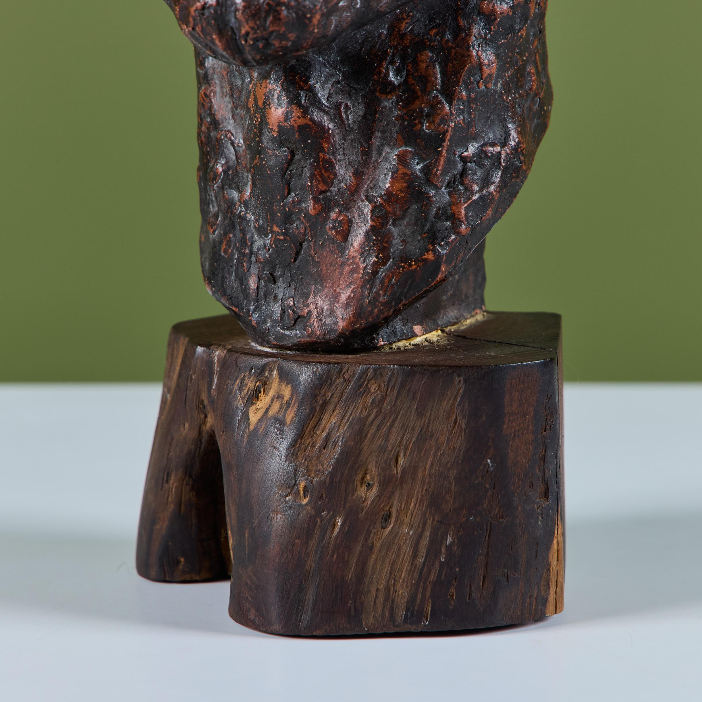 Busto in gesso in stile Nils Sjogren in vendita 5
