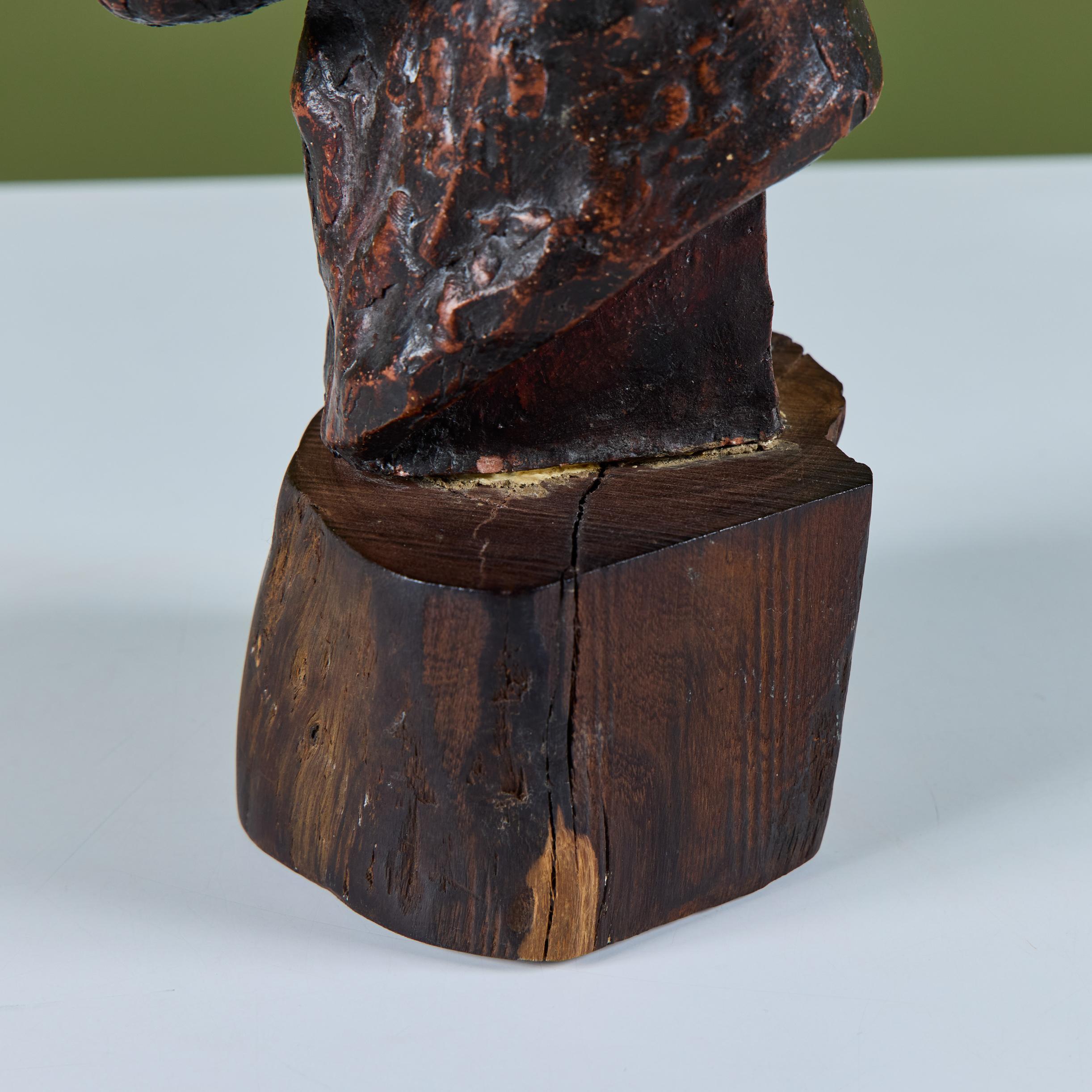 Busto in gesso in stile Nils Sjogren in vendita 6