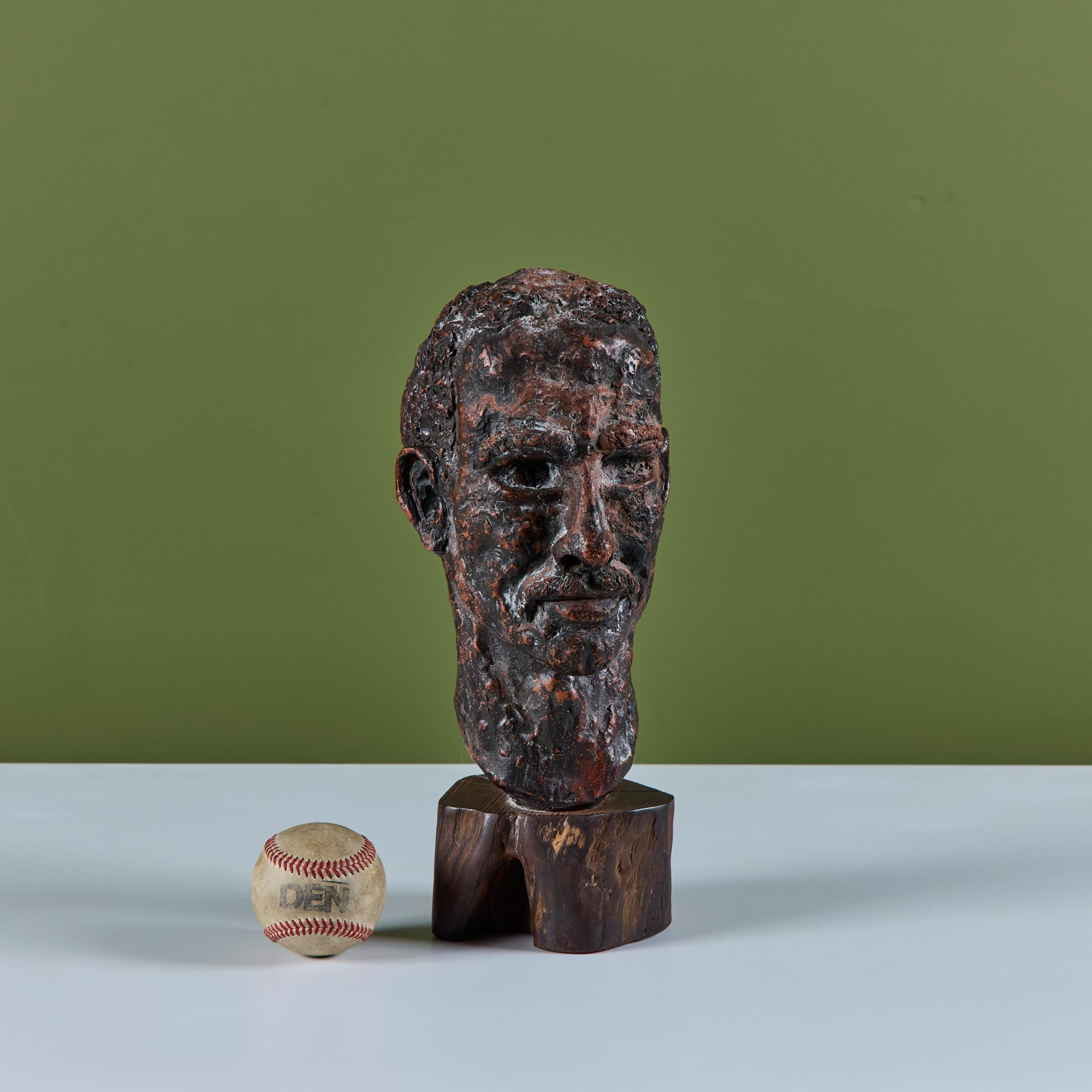 Espressionista Busto in gesso in stile Nils Sjogren in vendita