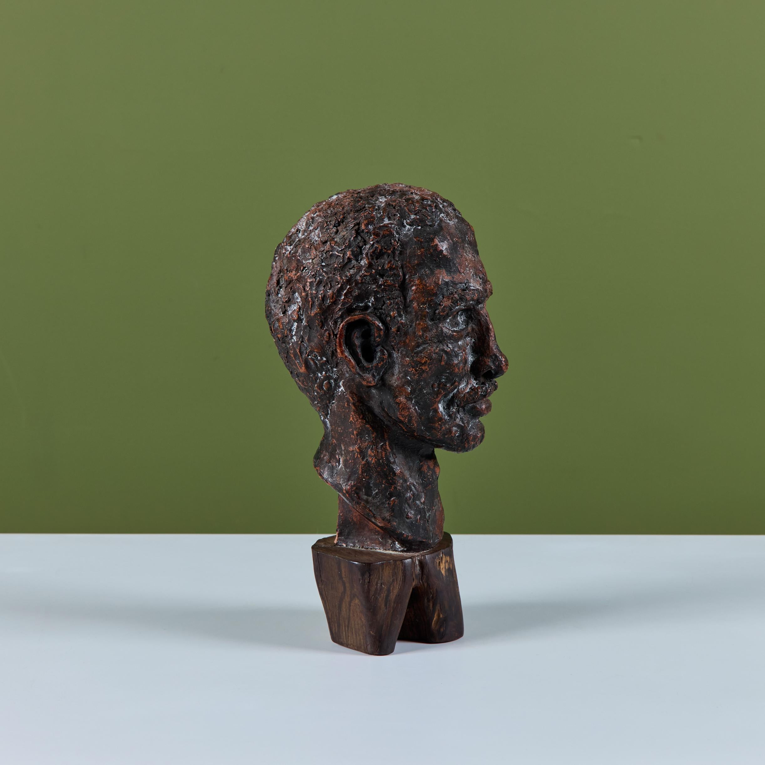 Sconosciuto Busto in gesso in stile Nils Sjogren in vendita