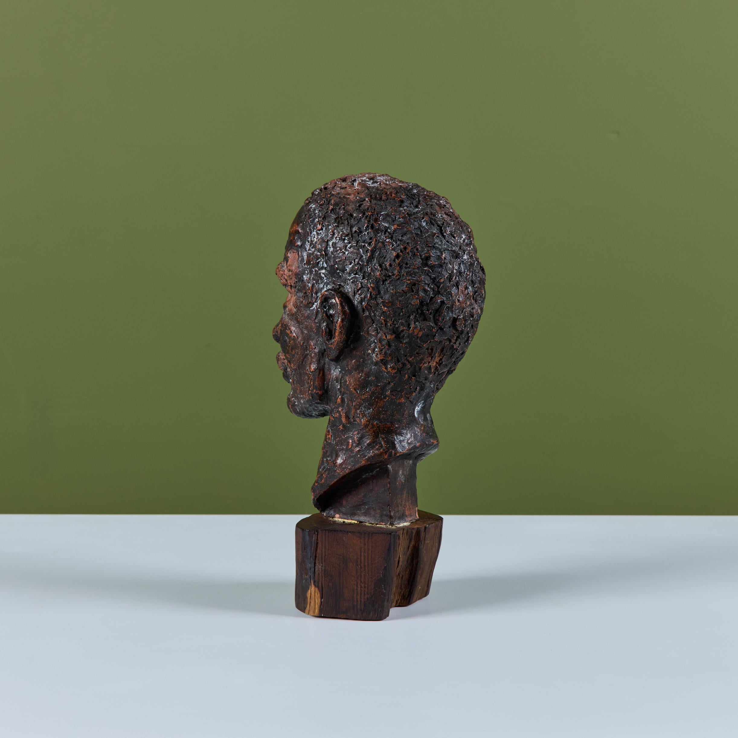 XX secolo Busto in gesso in stile Nils Sjogren in vendita