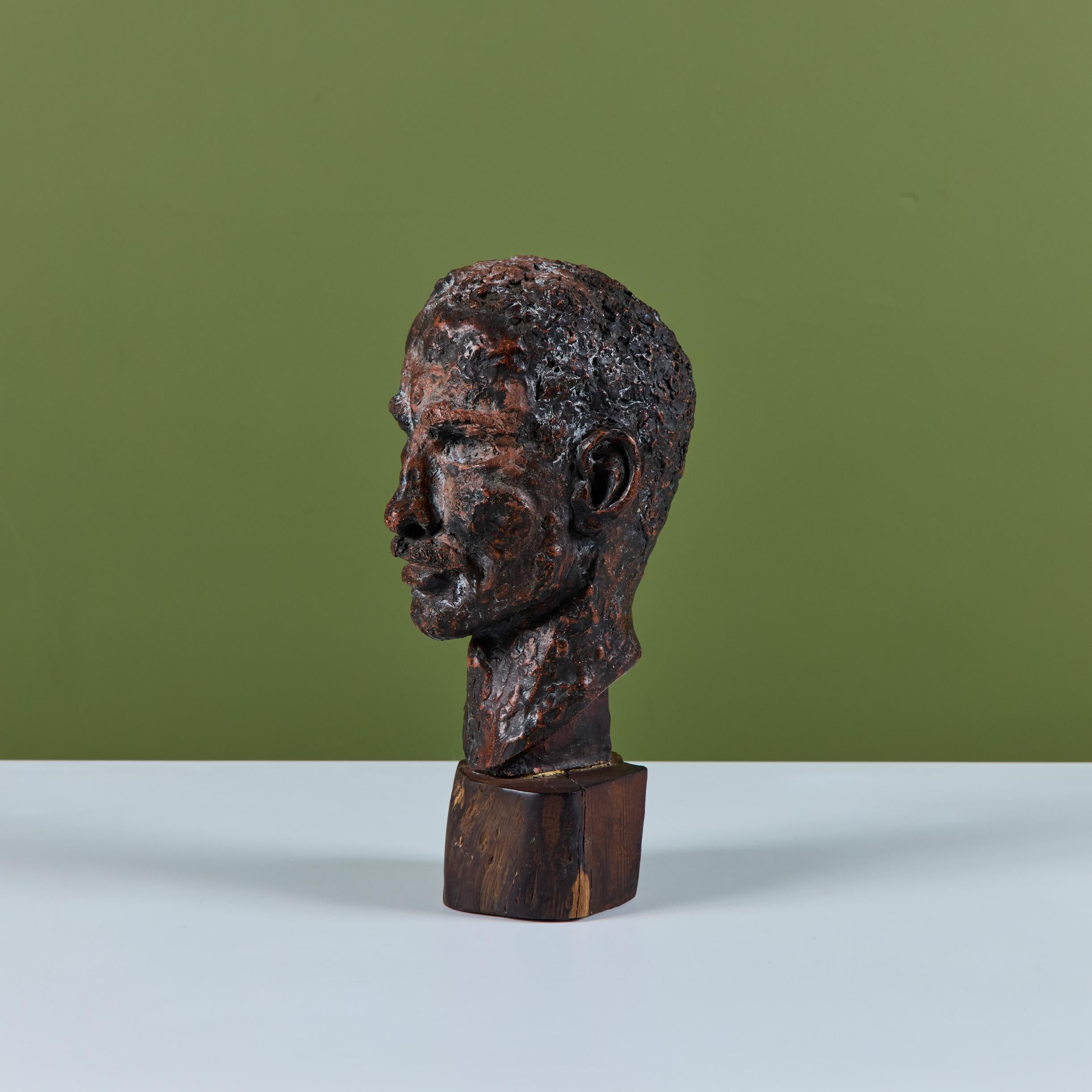 Intonaco Busto in gesso in stile Nils Sjogren in vendita