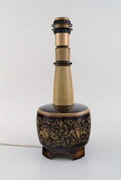 Nils Thorsson for Royal Copenhagen, Two Stoneware Table Lamps