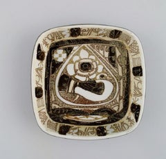 Nils Thorsson and Johanne Gerber, Aluminia, Royal Copenhagen, Three Baca Dishes