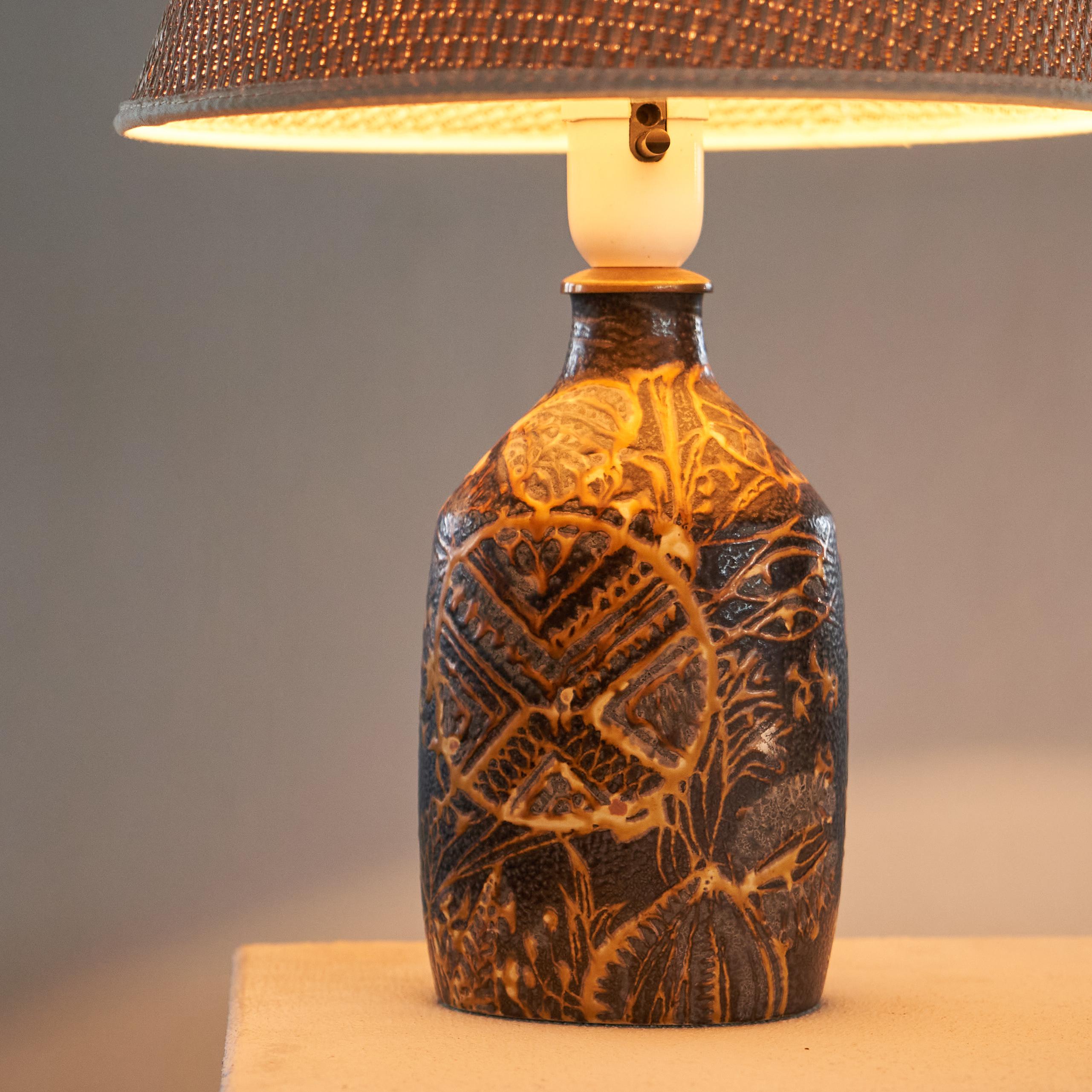 Mid-Century Modern Nils Thorsson 'Baca' Table Lamp for Royal Copenhagen Denmark 1960s For Sale