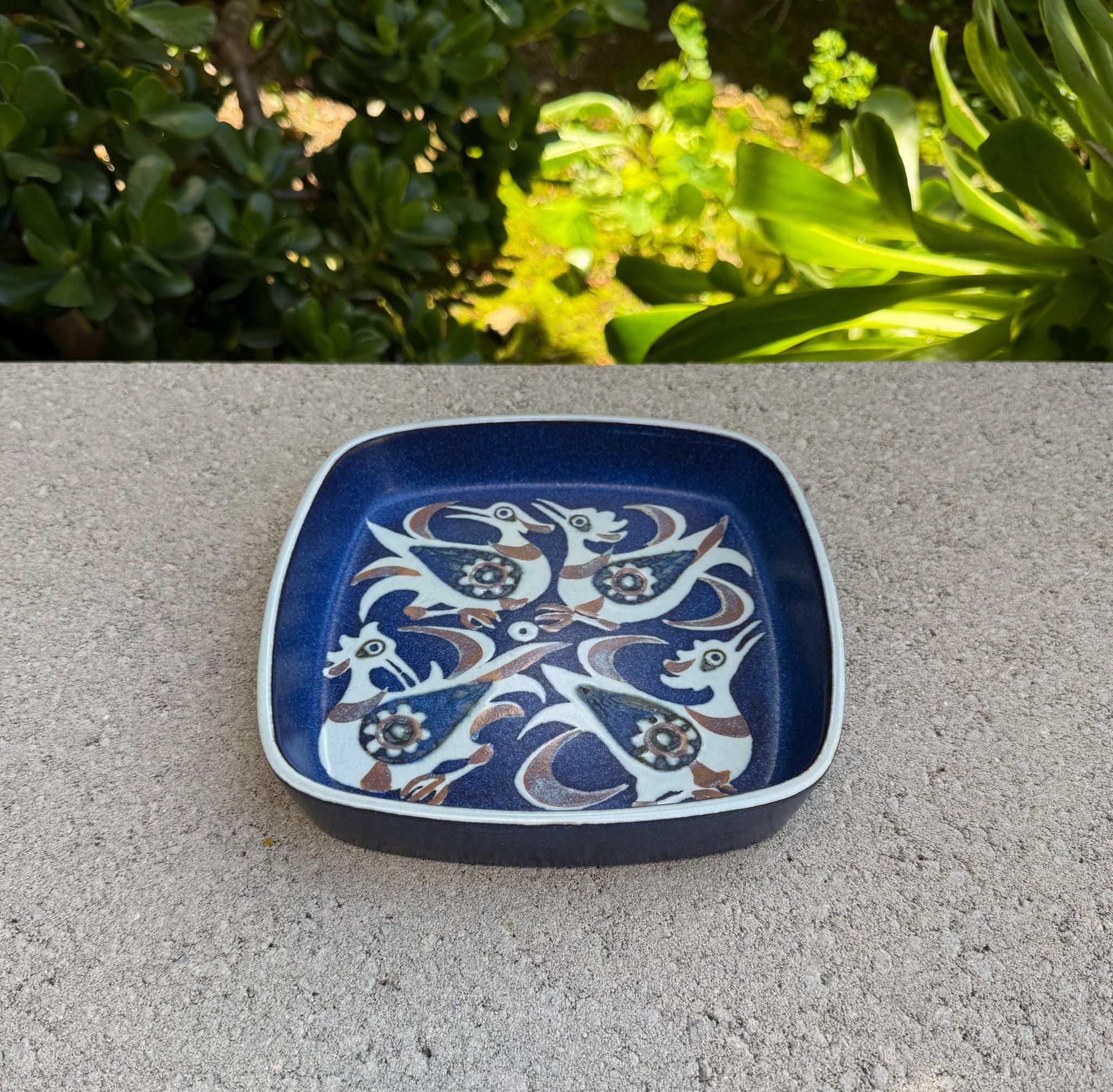 Vernissé Bol / plateau en céramique de Nils Thorsson pour Royal Copenhagen, Danemark, c.1960 en vente