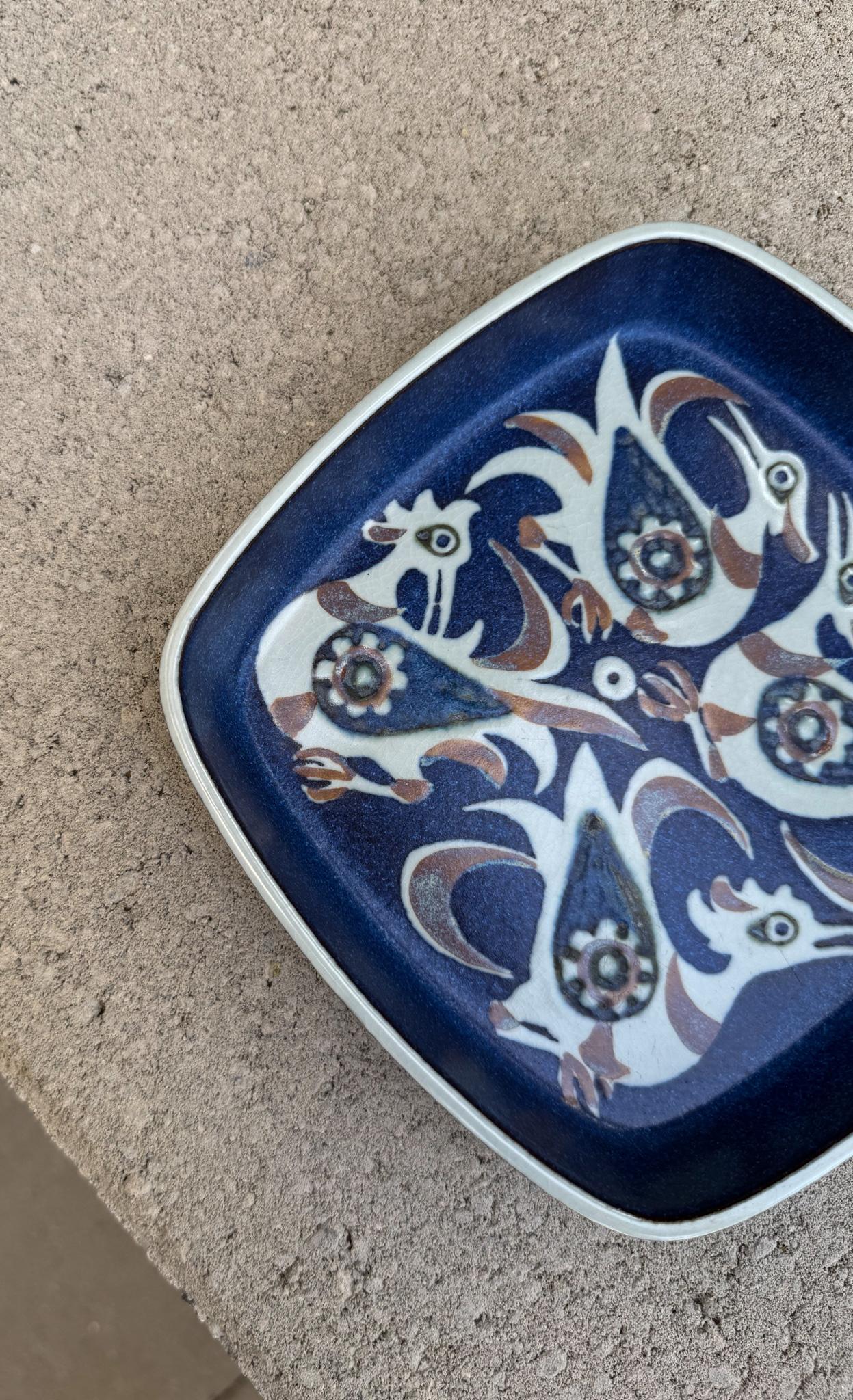 Bol / plateau en céramique de Nils Thorsson pour Royal Copenhagen, Danemark, c.1960 en vente 1