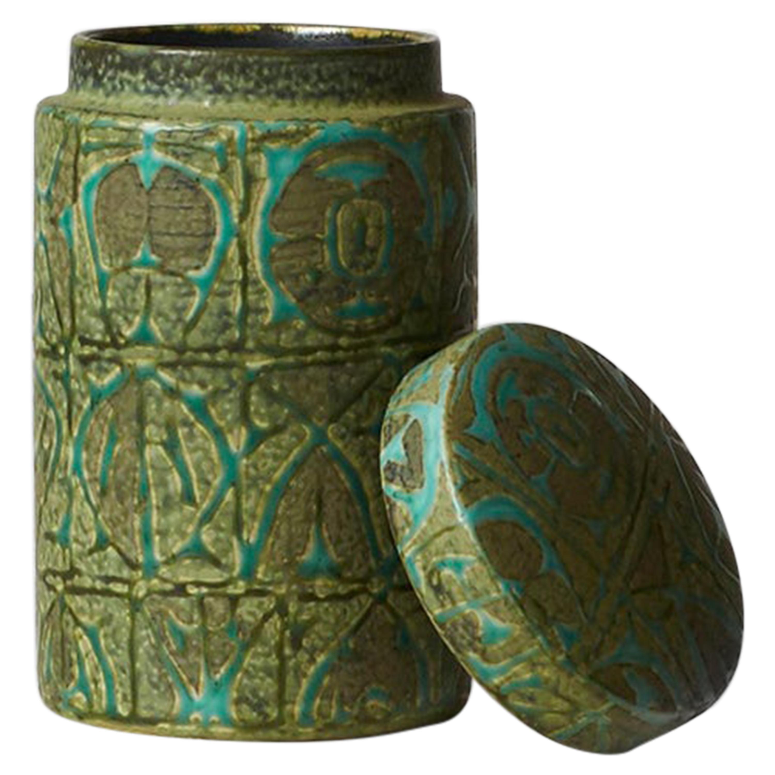 Nils Thorsson Ceramic Jar with Lid for Royal Copenhagen