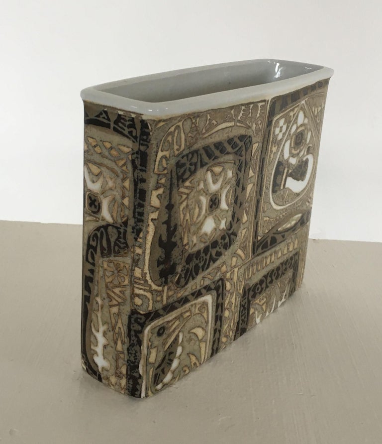 Nils Thorsson Danish Faience Glazed Baca Vase by Royal Copenhagen For ...