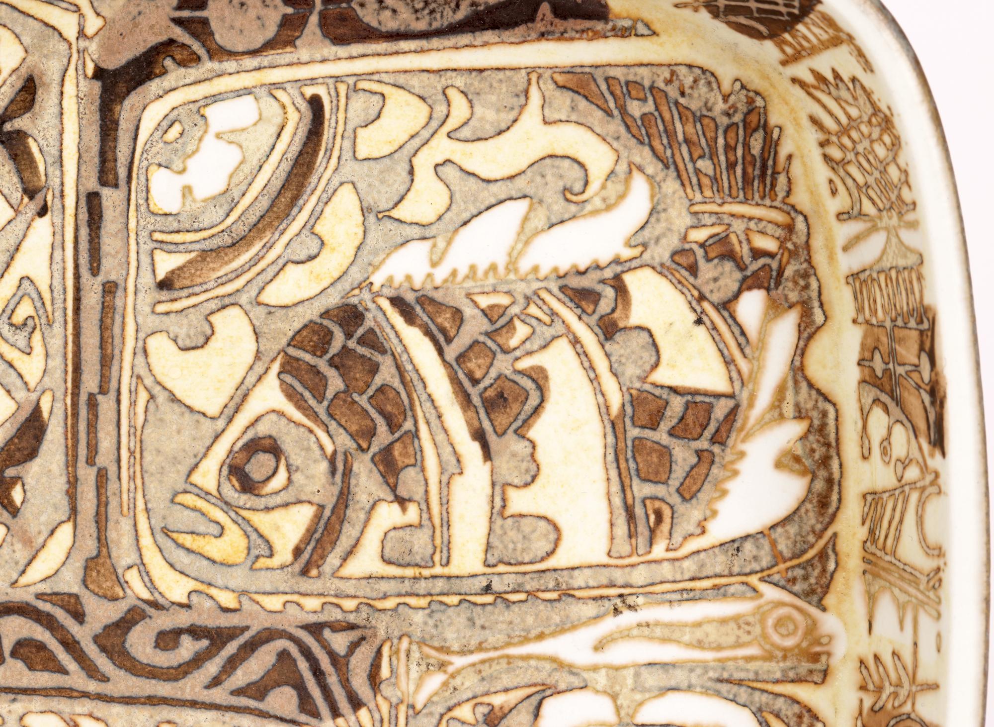 Mid-Century Modern Bol Baca en faïence émaillée danois de la collection Royal Copenhagen de Nils Thorsson en vente