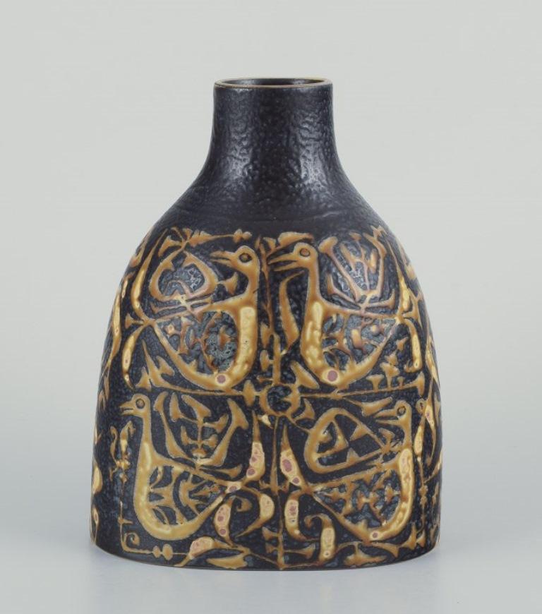 Scandinavo moderno Nils Thorsson per Aluminia. Vaso 