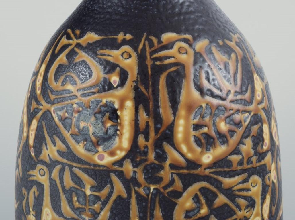 Smaltato Nils Thorsson per Aluminia. Vaso 