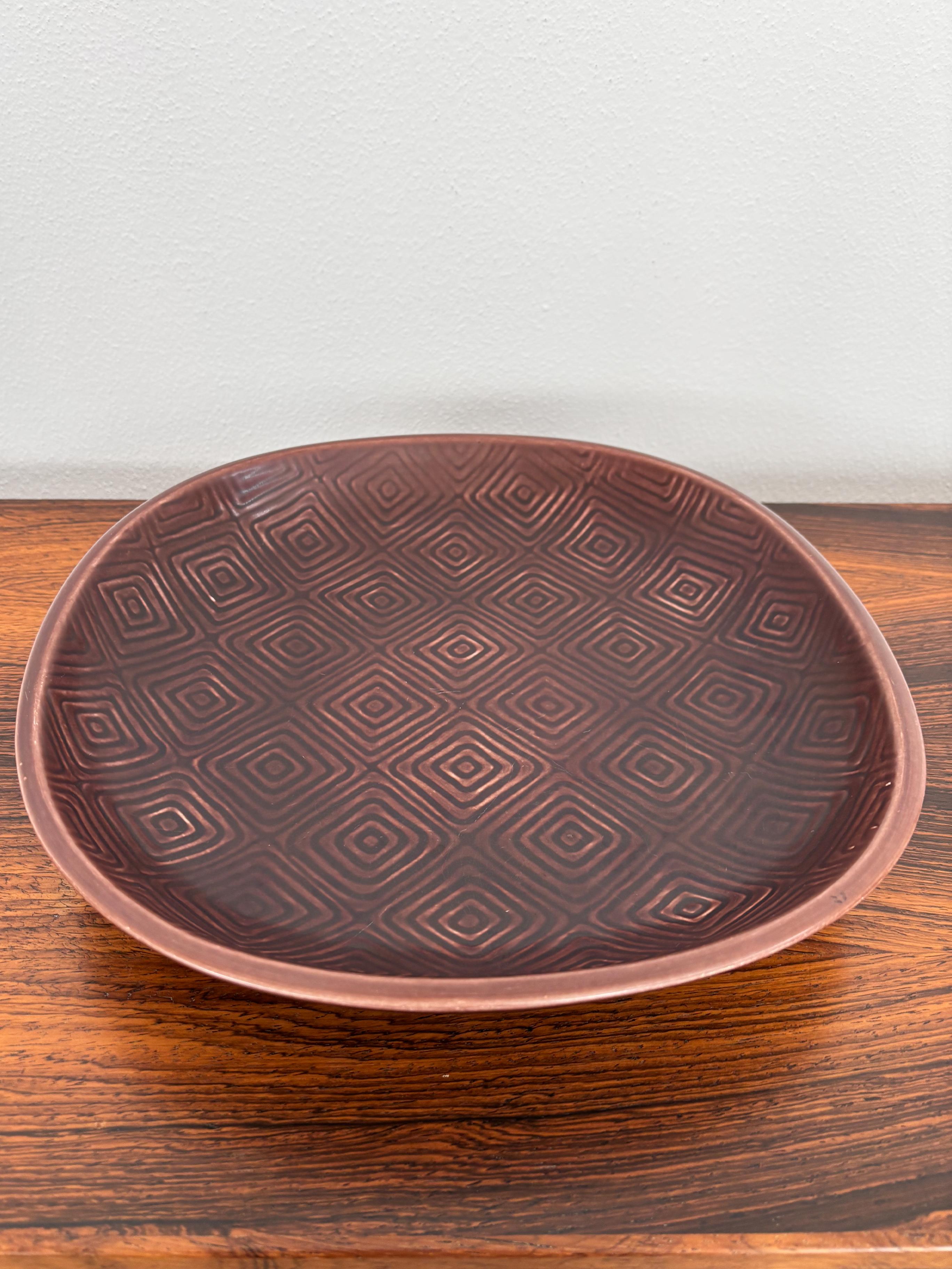 Mid-Century Modern Nils Thorsson for Royal Copenaghen Ceramic Dish Centerpiece, Denmark 1950s For Sale
