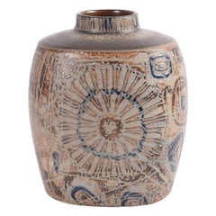 Nils Thorsson for Royal Copenhagen "Baca" Budded Vase Brown, Danish Modern 1970s