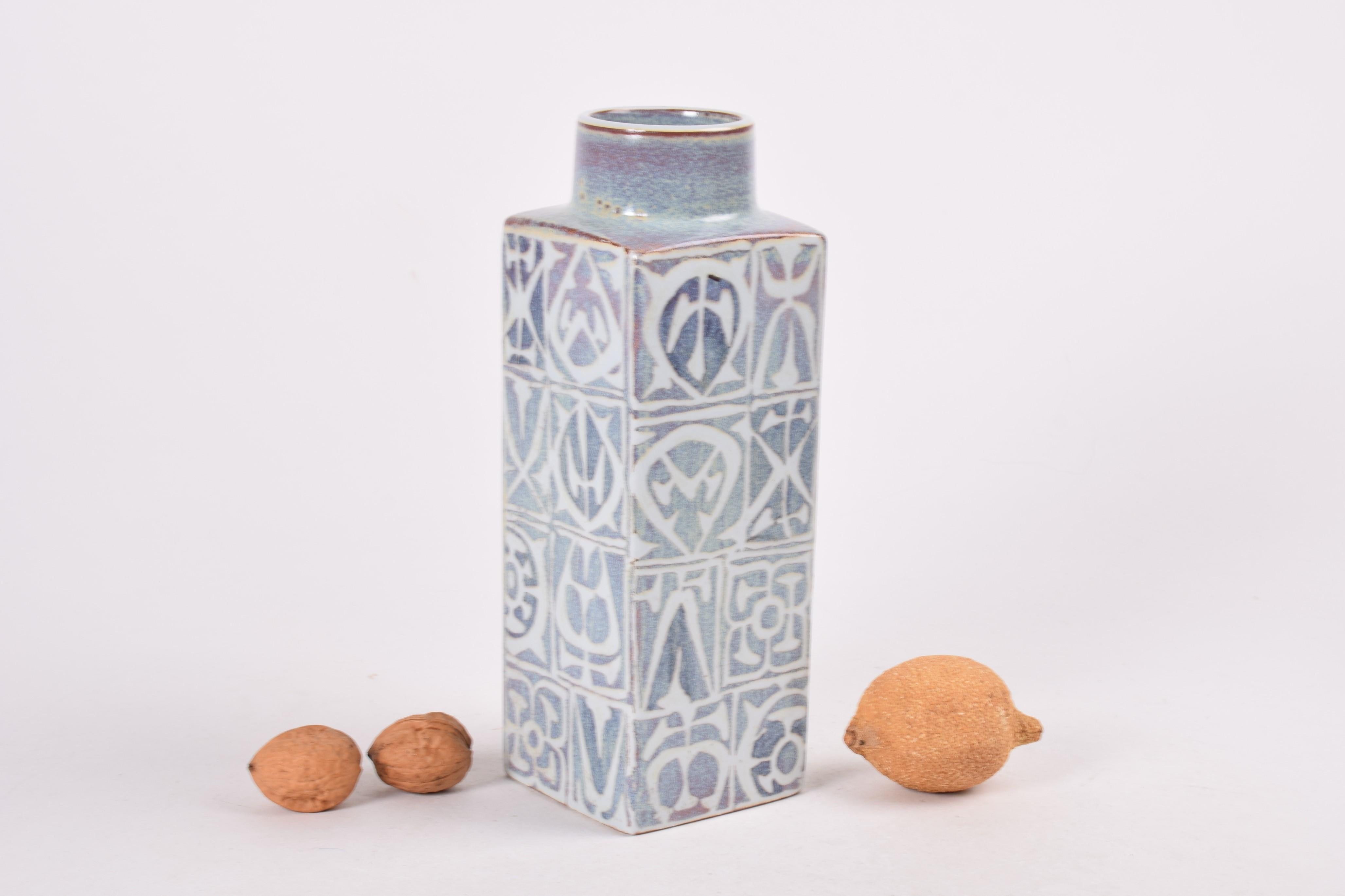 Danese Nils Thorsson per Royal Copenhagen Vaso Baca Decor astratto Ceramica danese anni '70 in vendita