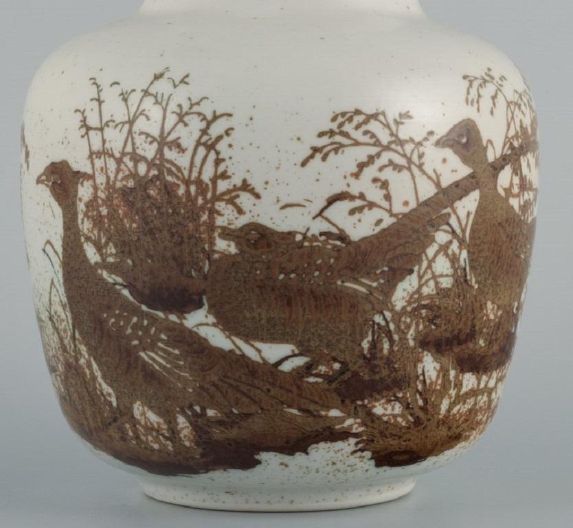Danish Nils Thorsson for Royal Copenhagen, Earthenware Vase For Sale