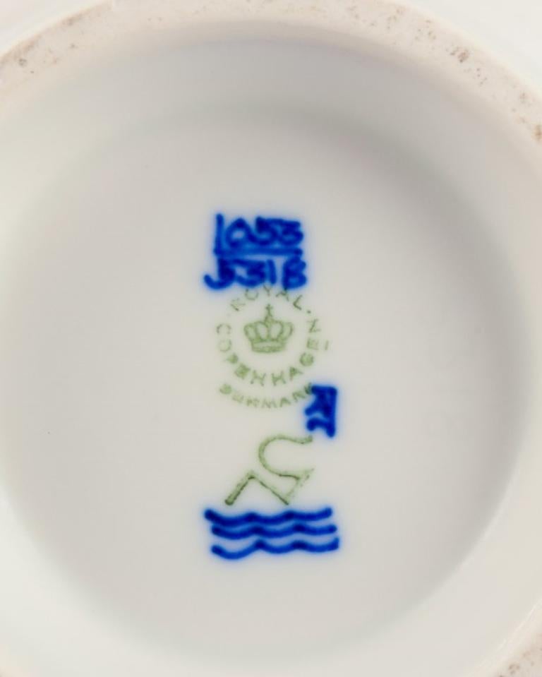 Nils Thorsson for Royal Copenhagen. Faience bowl with fish motifs.  For Sale 2