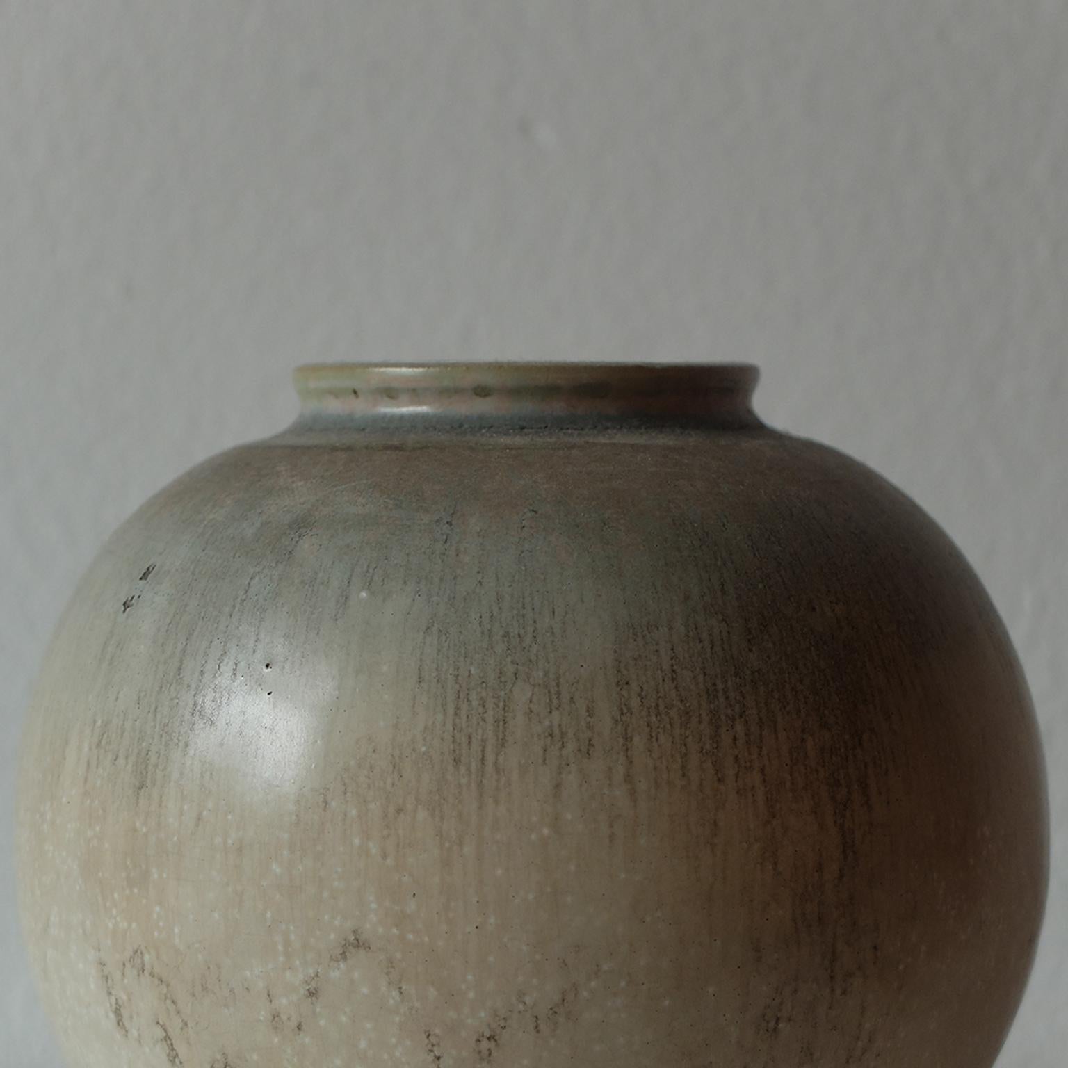 Nils Thorsson for Royal Copenhagen, Glazed Ceramic Vase, 1940s In Excellent Condition In Milan, IT