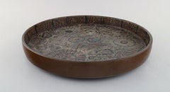 Nils Thorsson for Royal Copenhagen, Large Round Dish in Glazed Faience