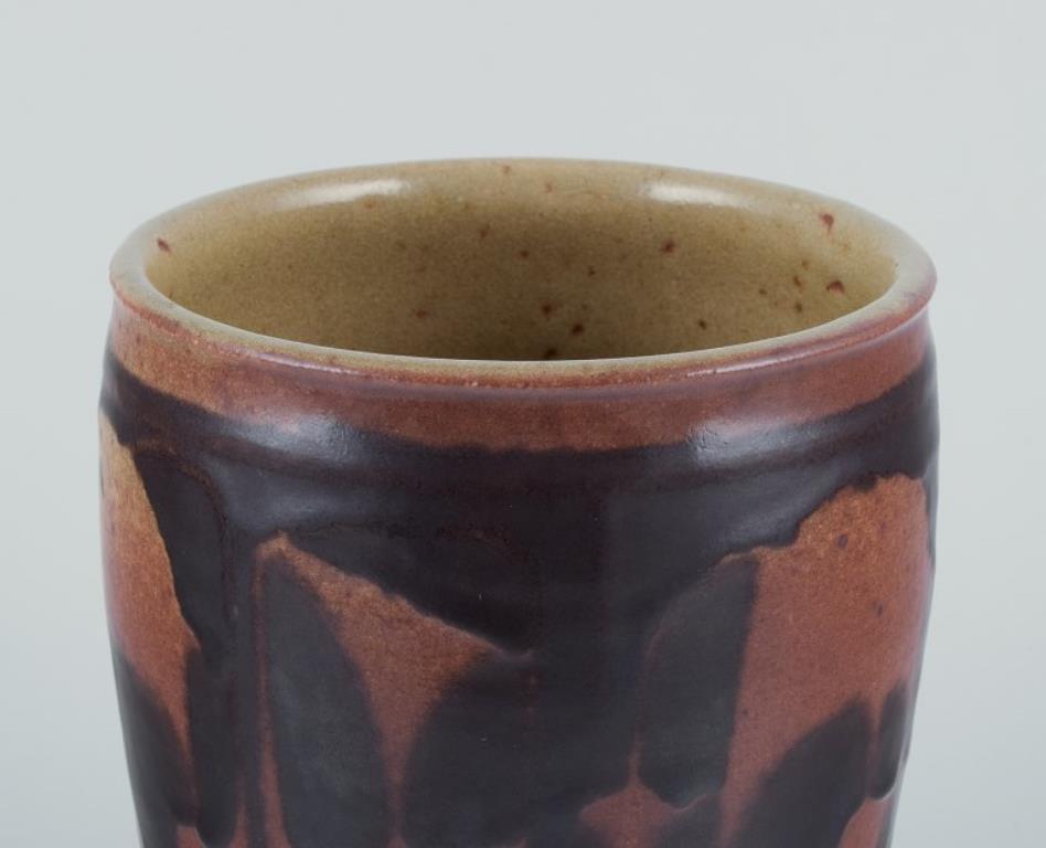 Smaltato Nils Thorsson per Royal Copenhagen. Grande vaso unico in ceramica. Anni '30/'40 in vendita